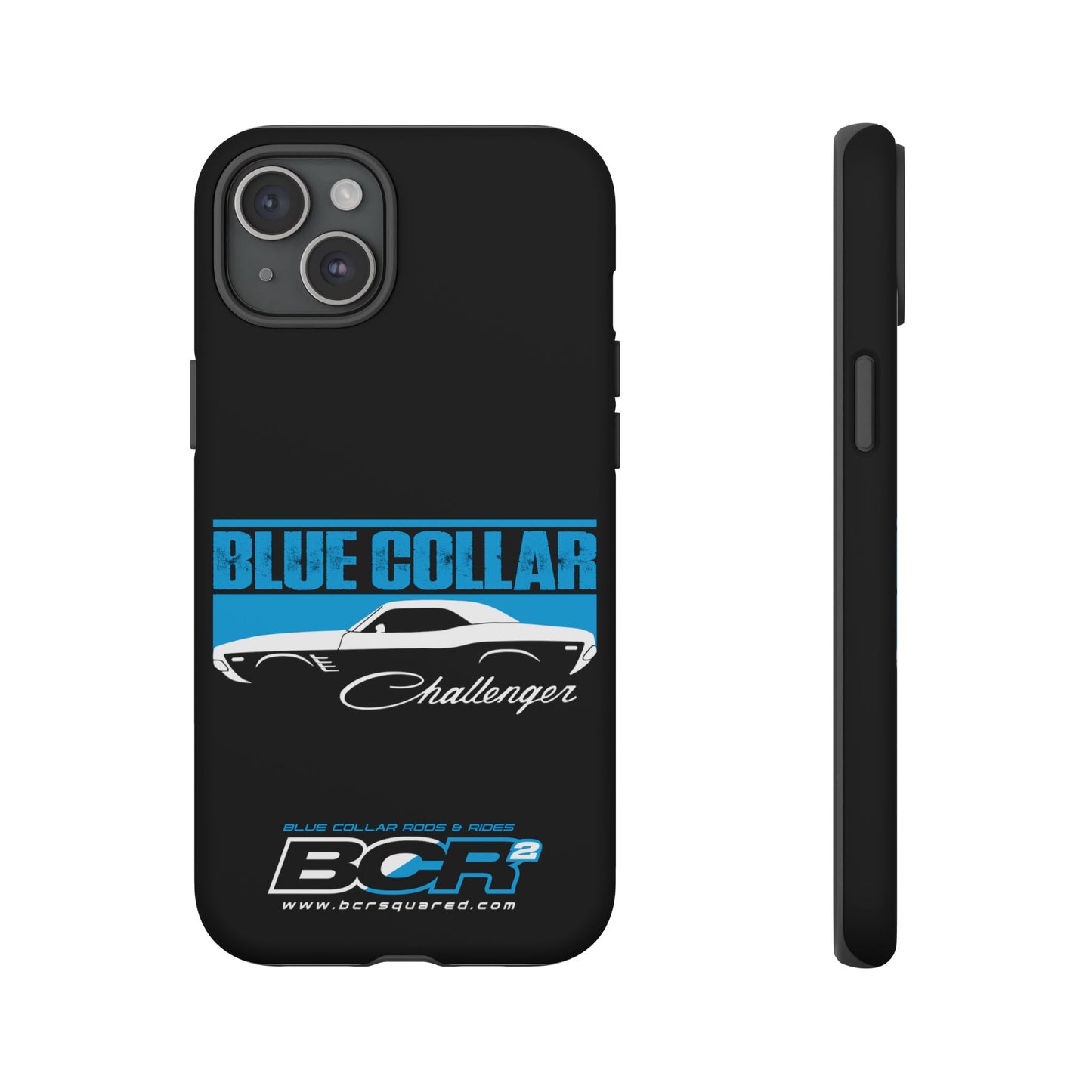 Blue Collar Challenger Black Phone Cases