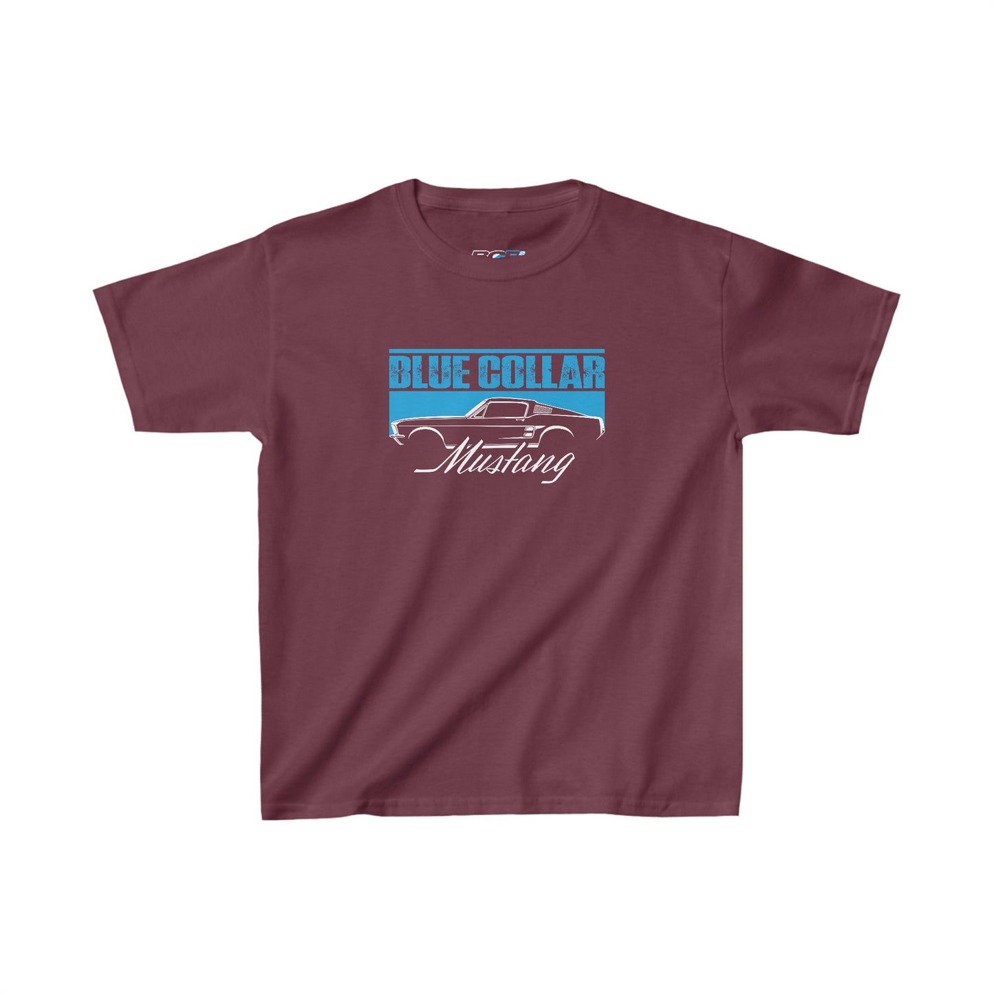 Blue Collar Mustang Kids Tee