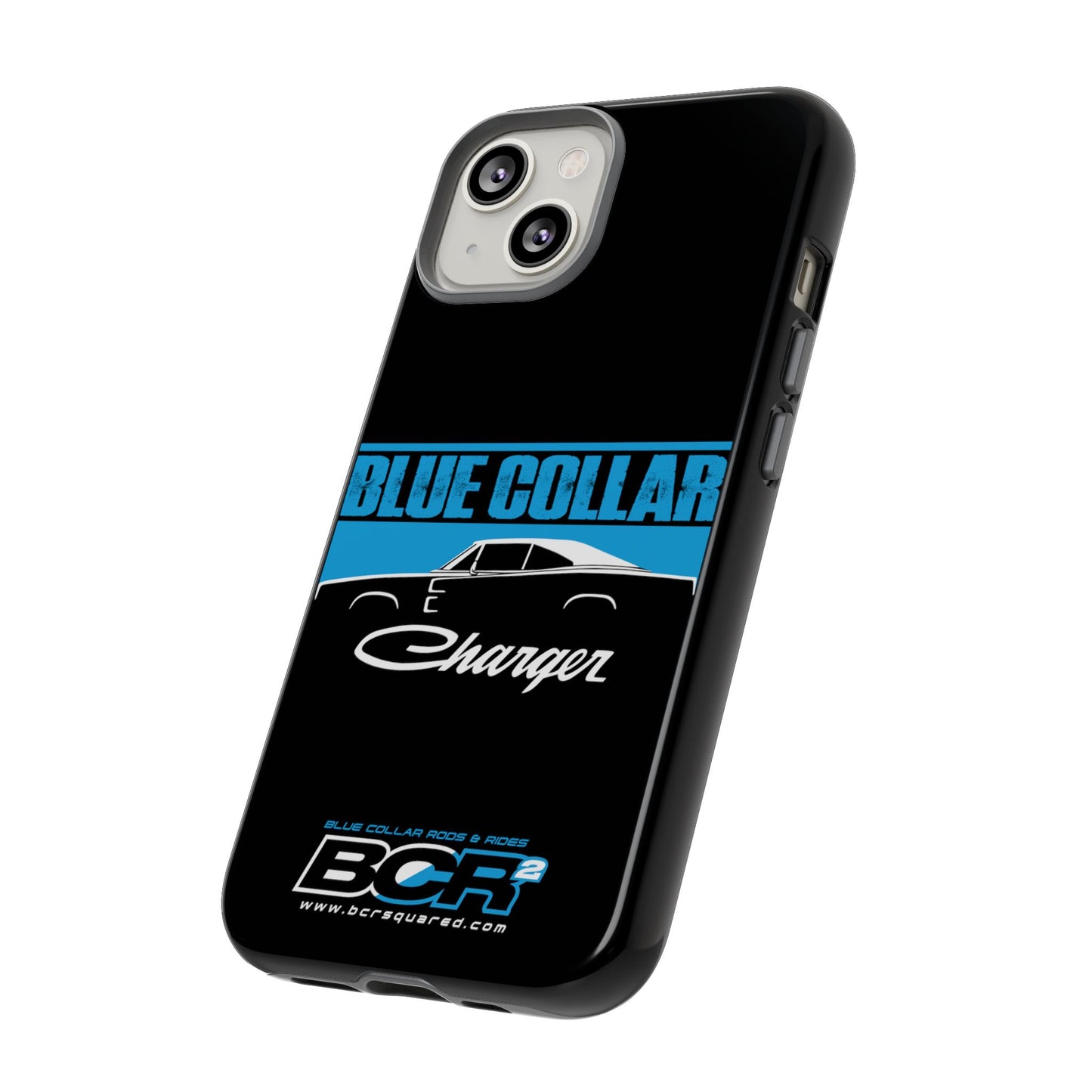 Blue Collar Charger Black Phone Cases