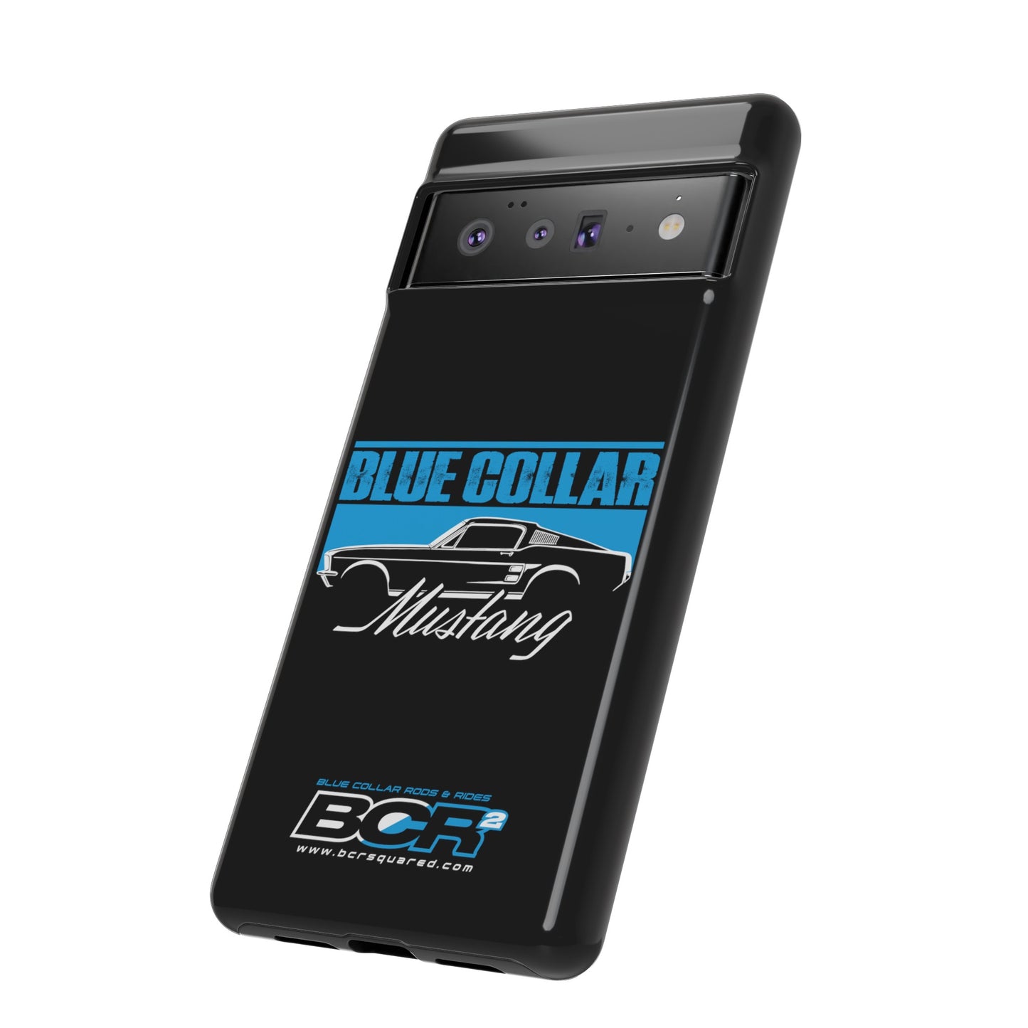 Blue Collar Mustang Black Phone Case