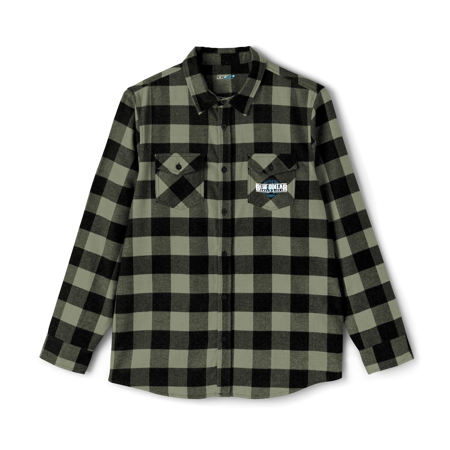 Blue Collar Wheel Flannel Shirt