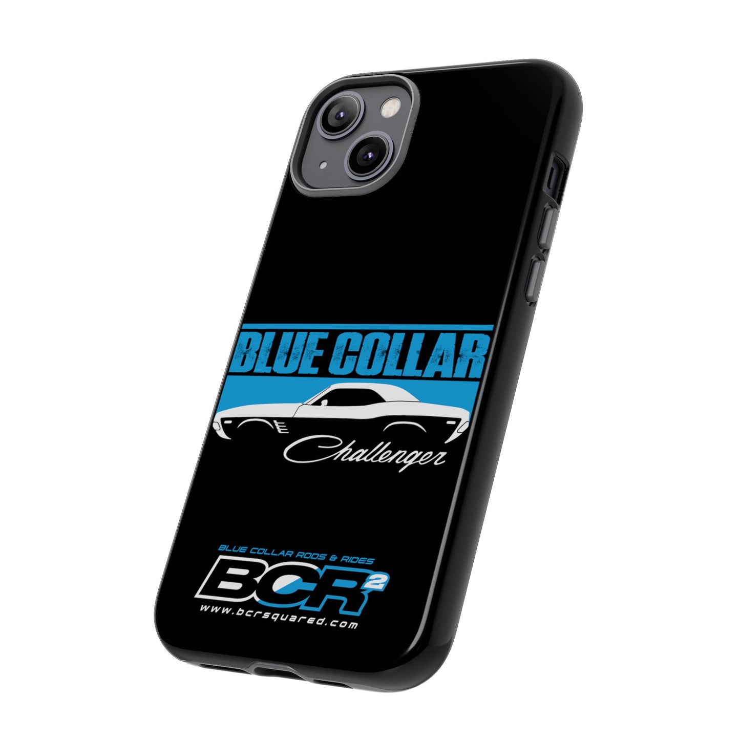 Blue Collar Challenger Black Phone Cases