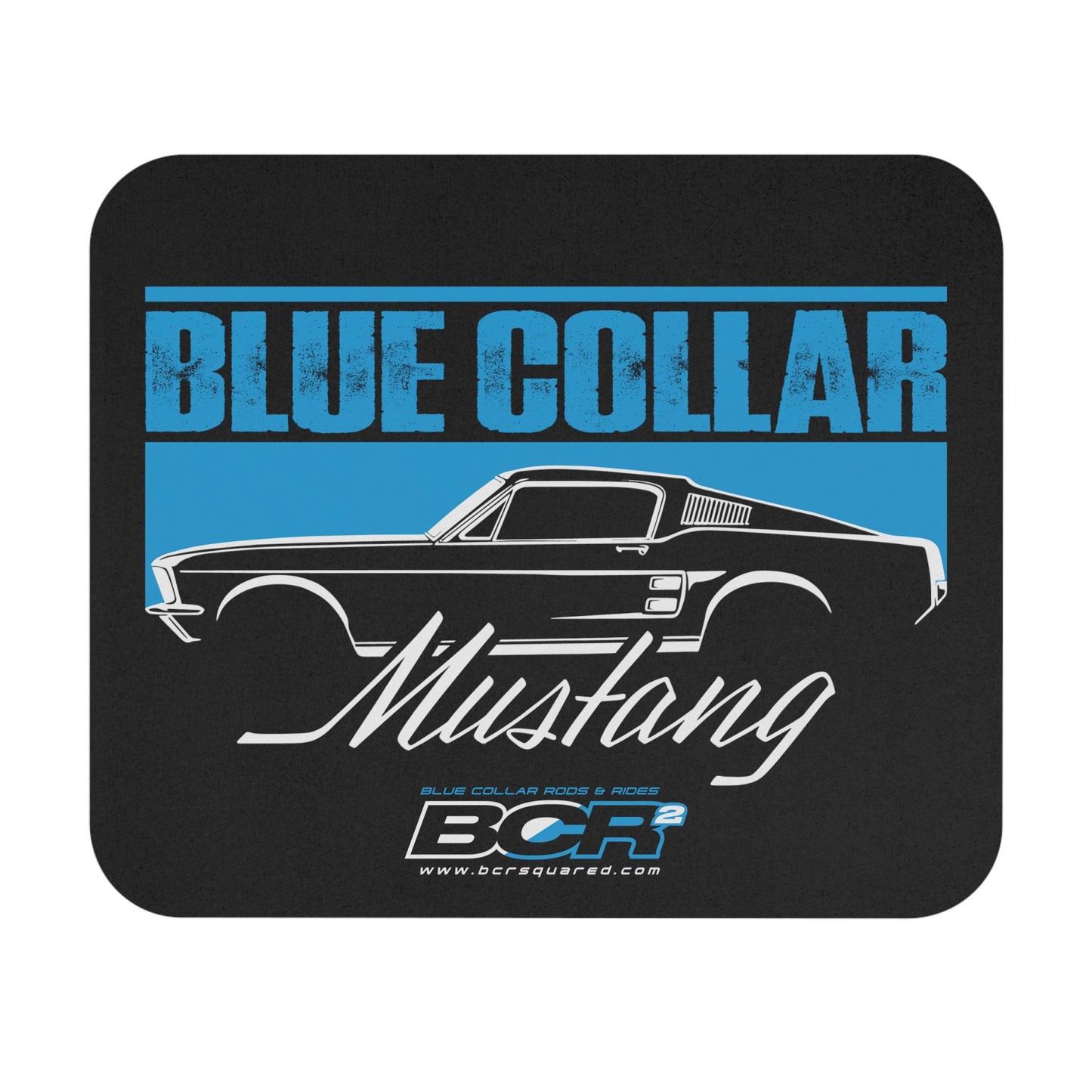 Blue Collar Mustang Mouse Pad