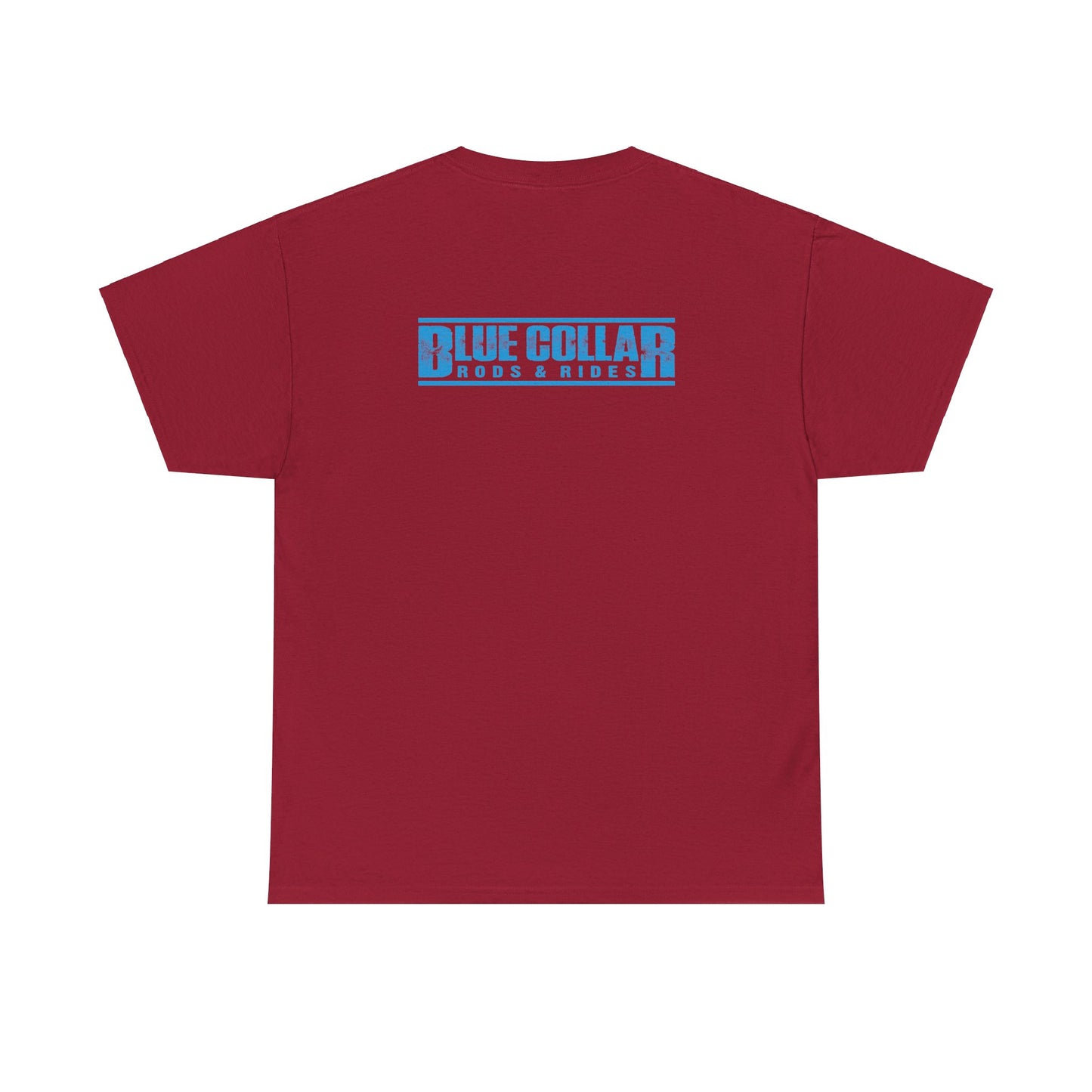 Blue Collar Block Logo Small Front Tee