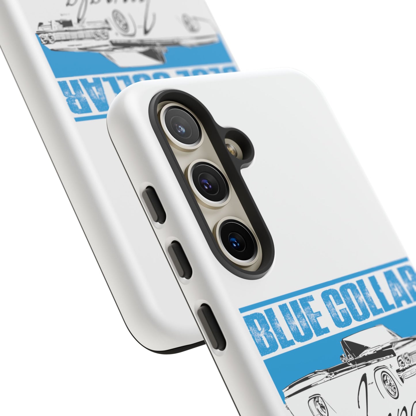 Blue Collar Impala White Phone Cases