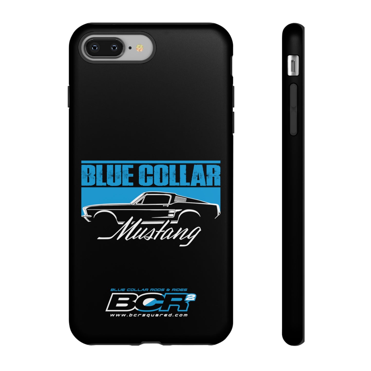 Blue Collar Mustang Black Phone Case