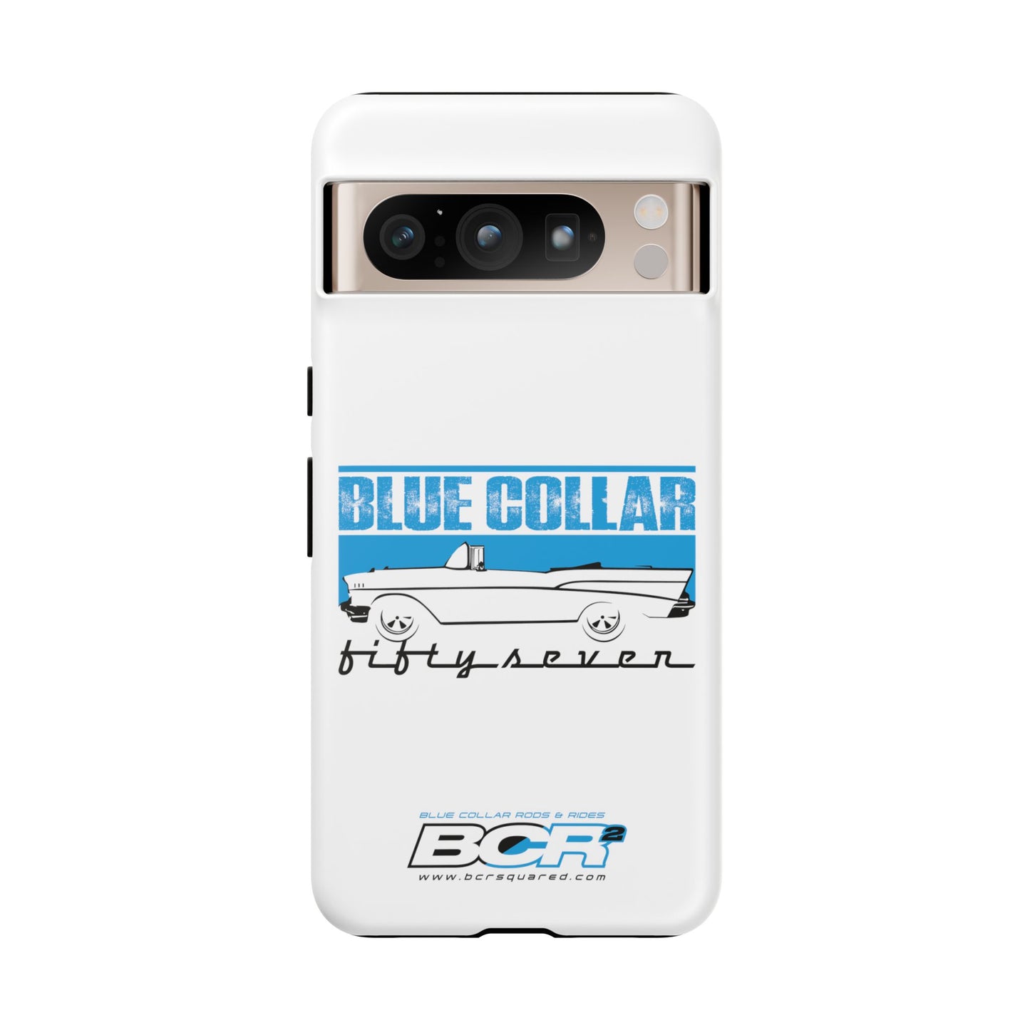 Blue Collar Fifty Seven White Phone Case