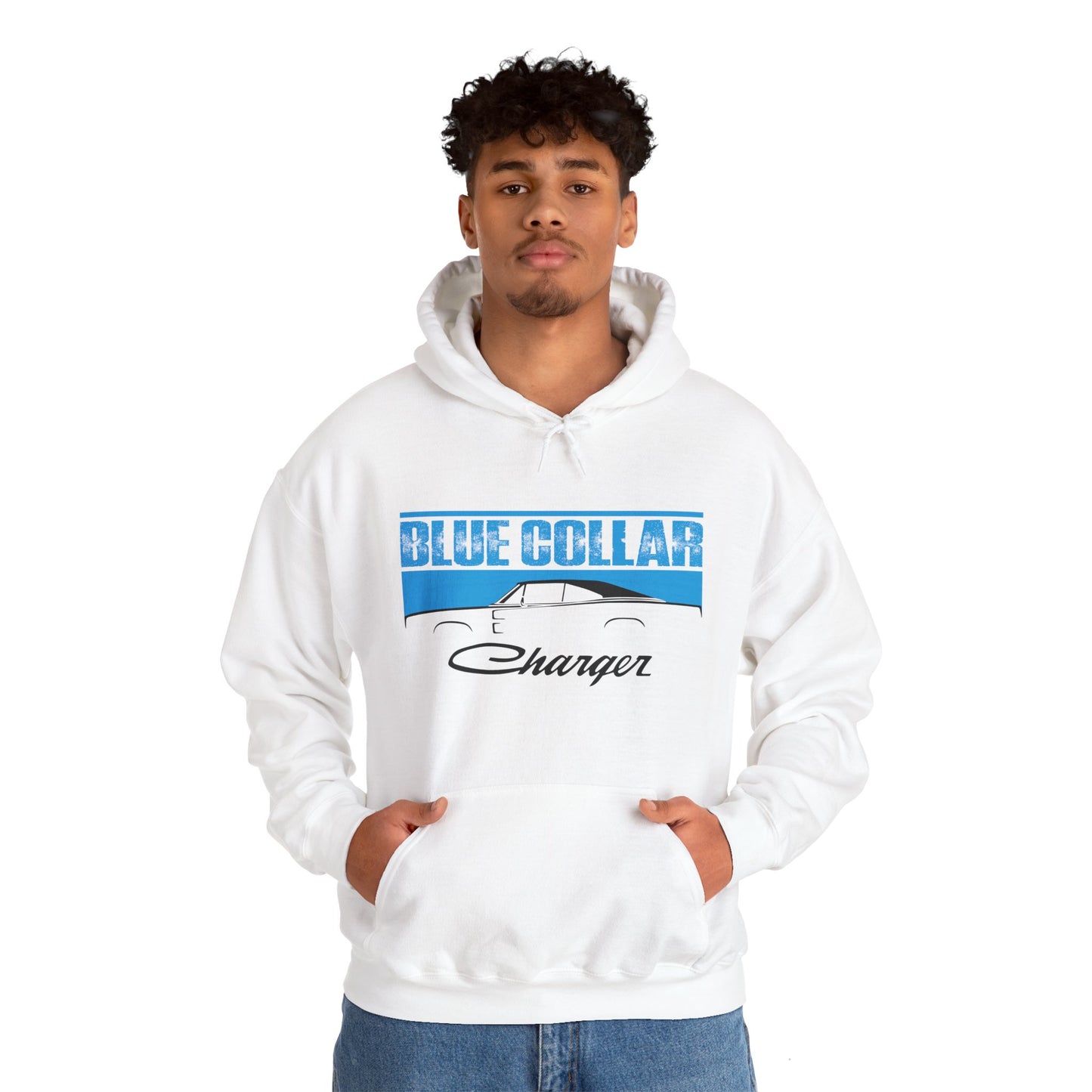 Blue Collar Charger Hoodie