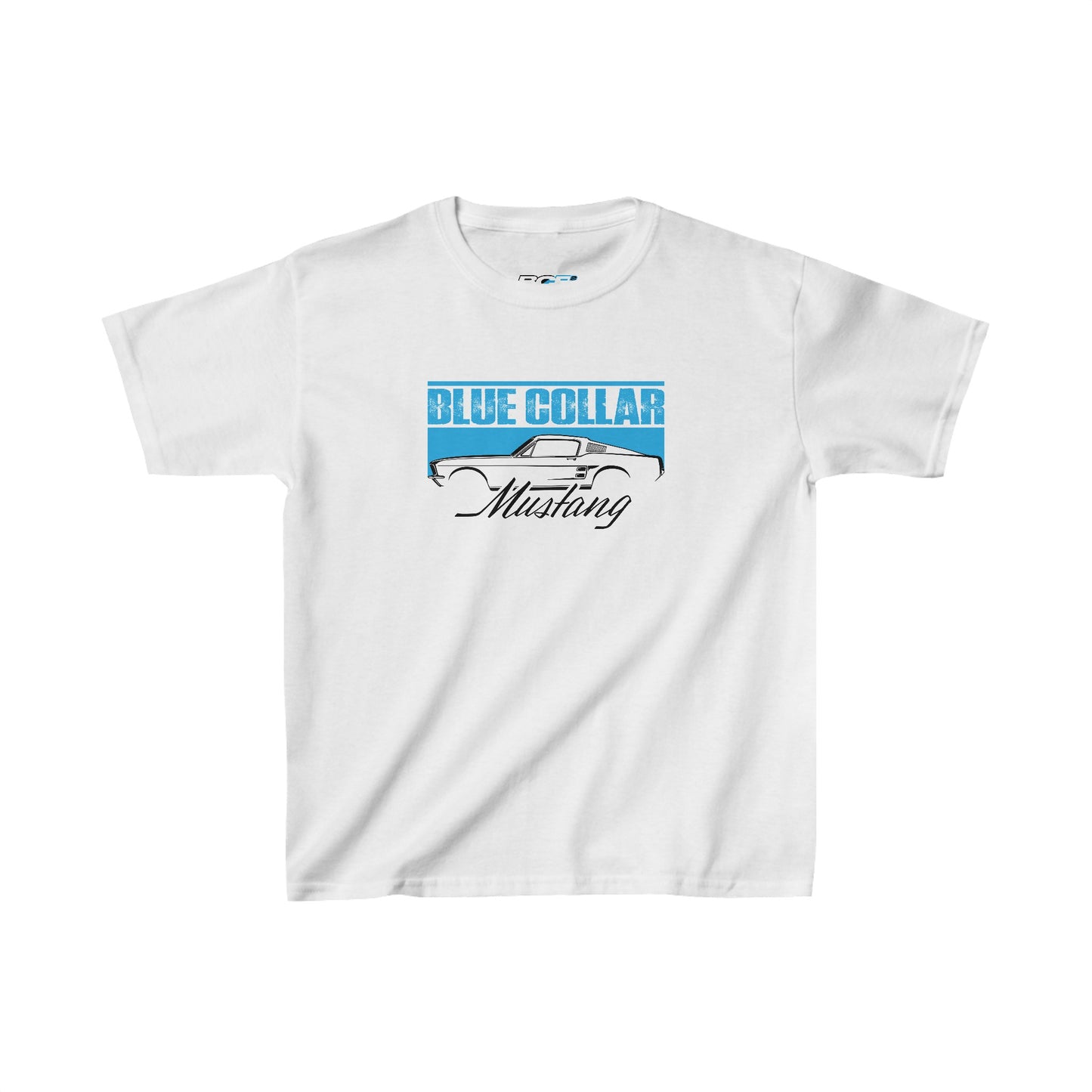 Blue Collar Mustang Kids Tee