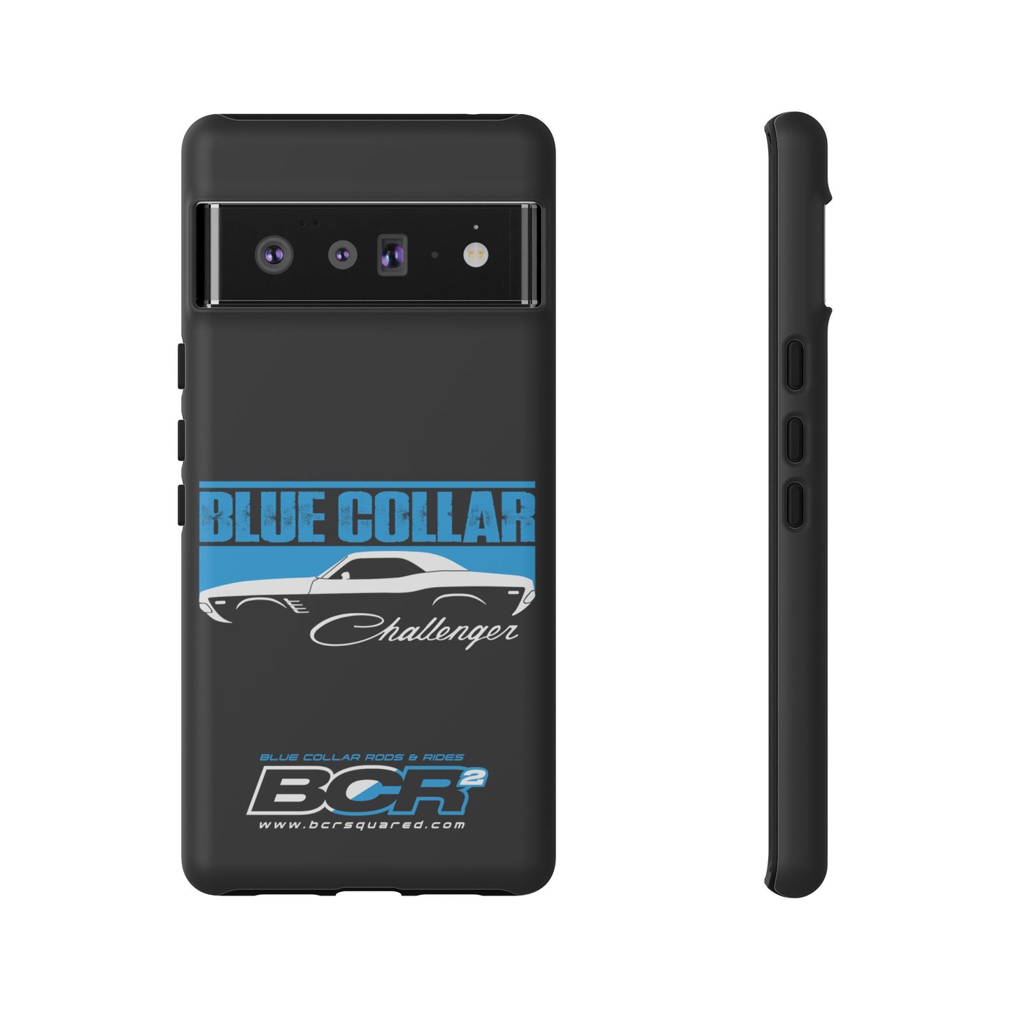 Blue Collar Challenger Black Phone Cases