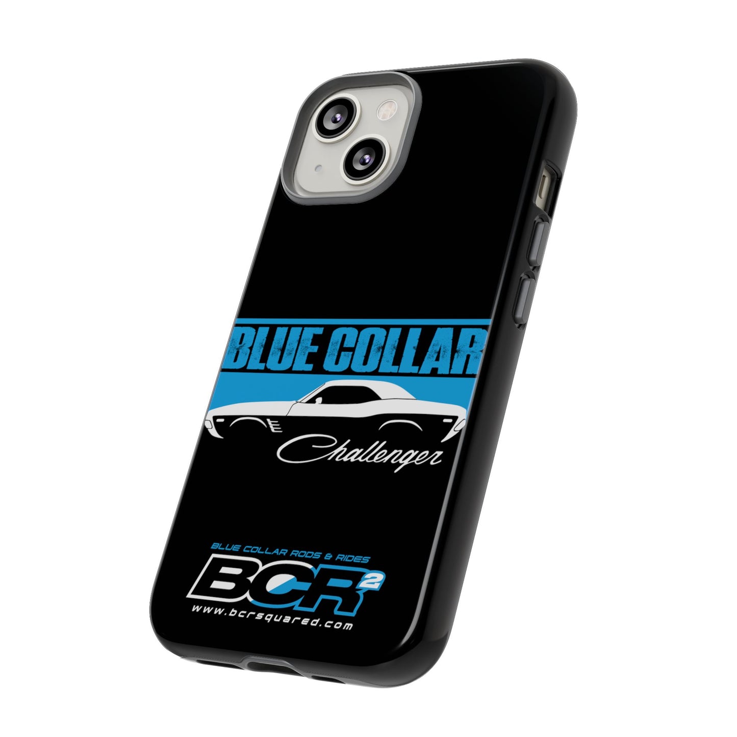 Blue Collar Challenger Black Phone Cases