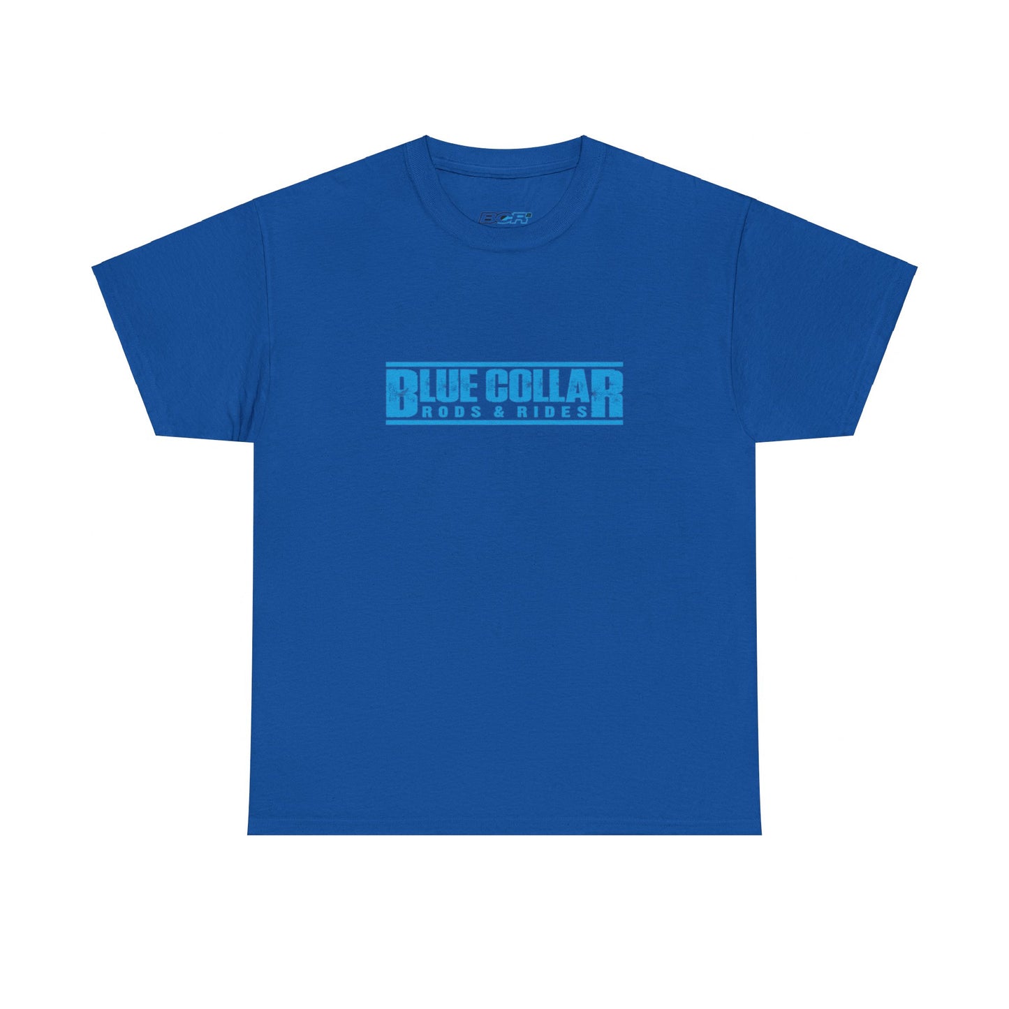 Blue Collar Block Logo Tee