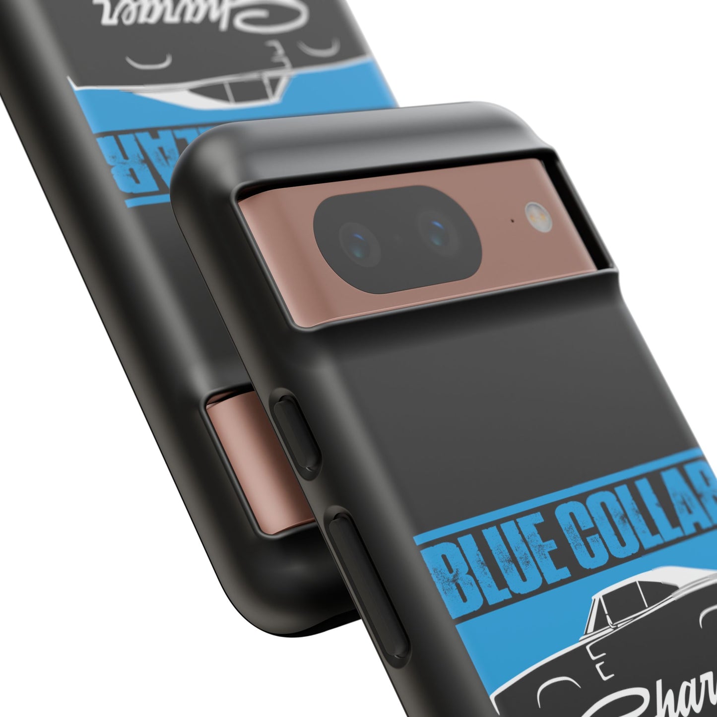 Blue Collar Charger Black Phone Cases