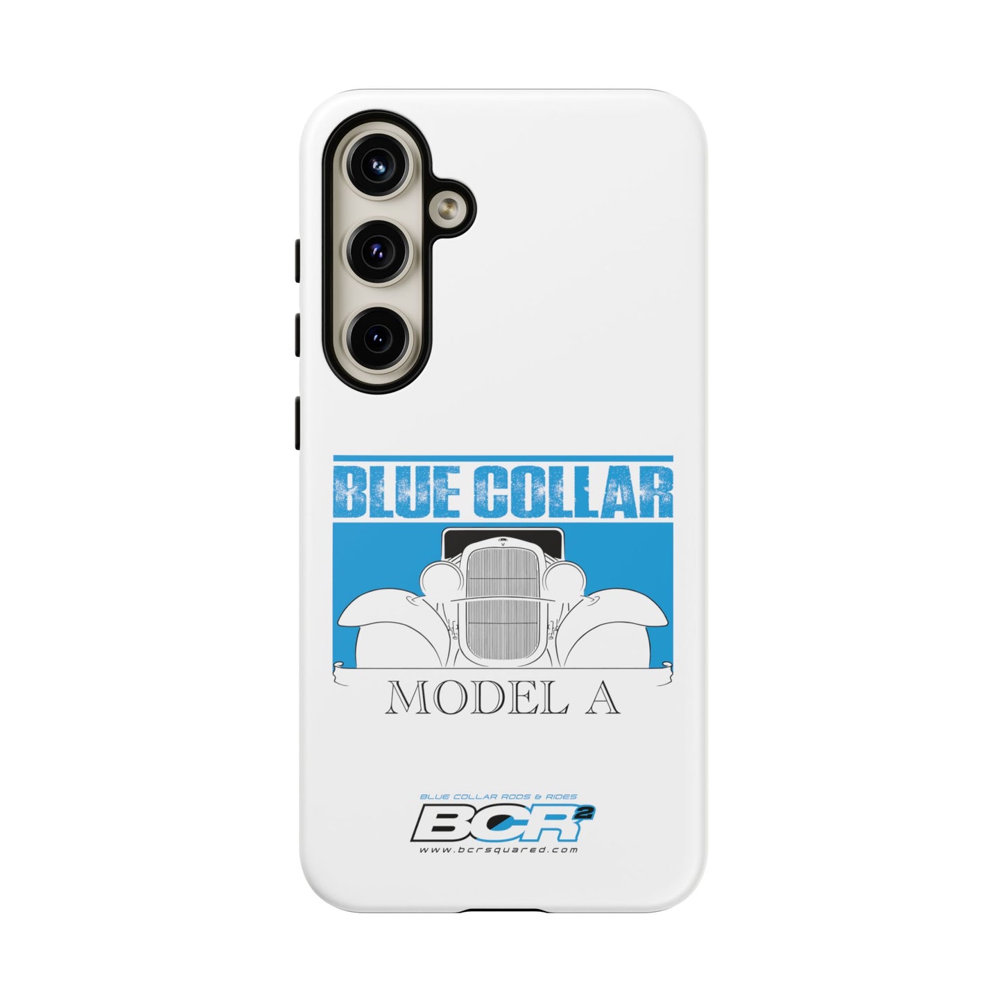 Blue Collar Model A White Phone Case