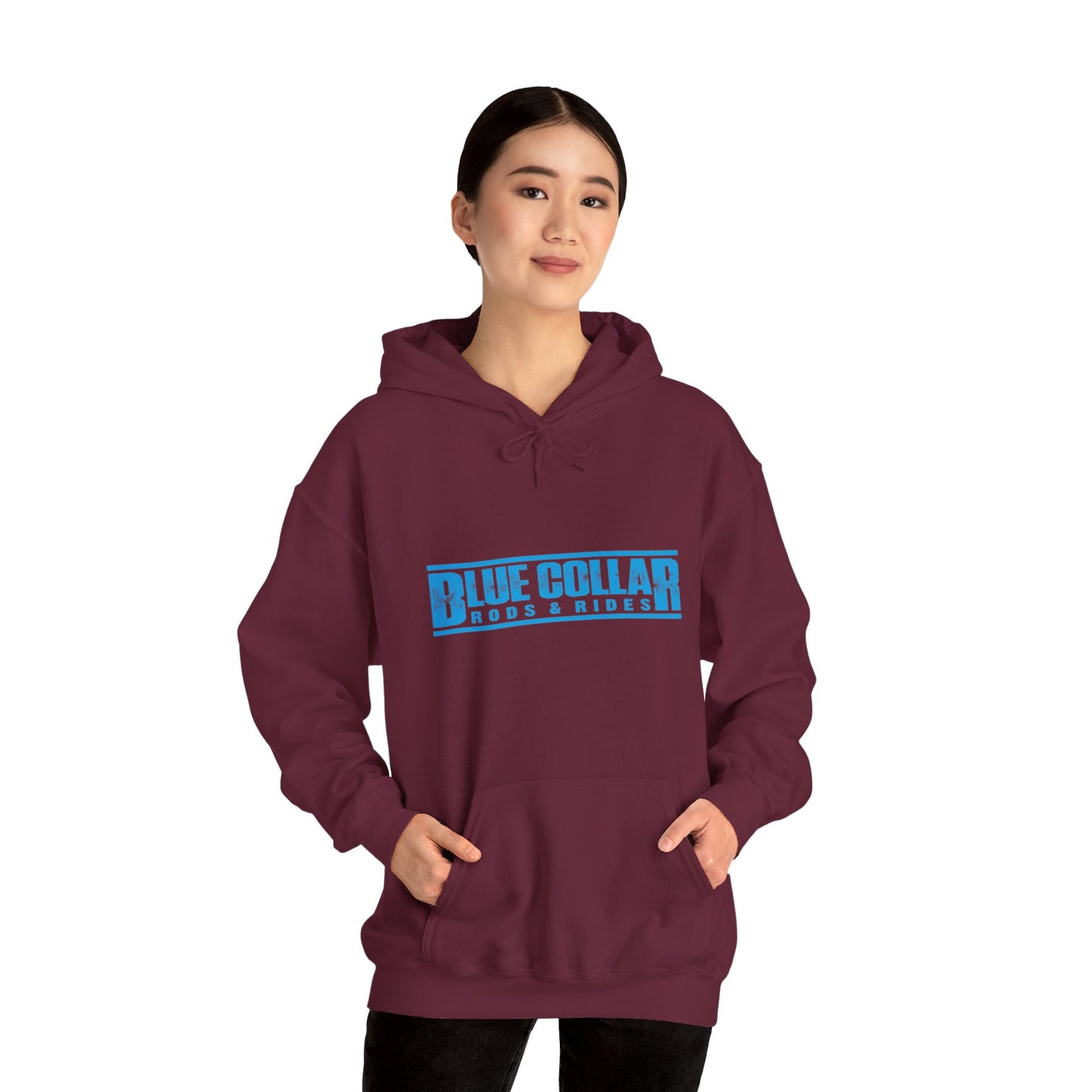 Blue Collar Block Logo Hoodie