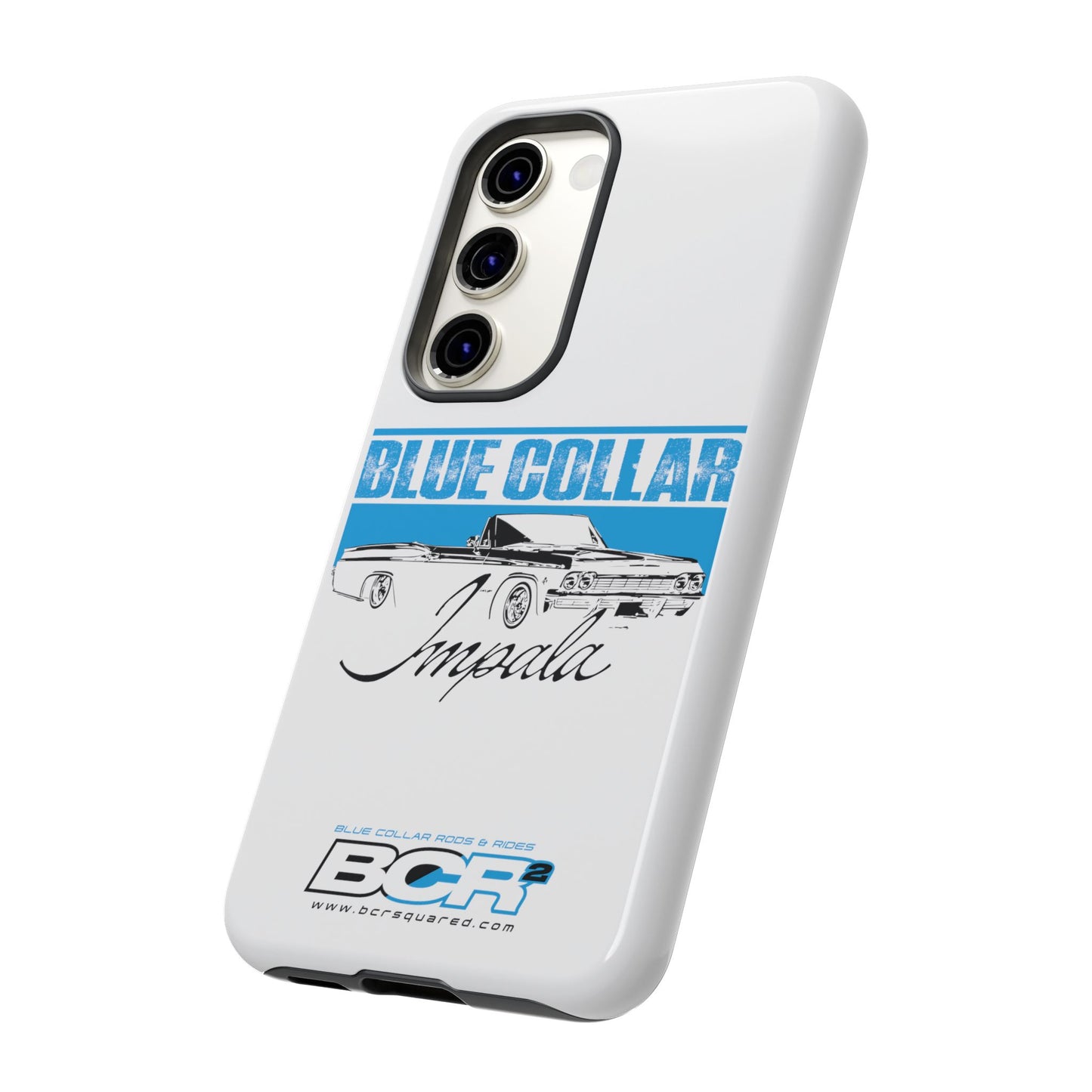 Blue Collar Impala White Phone Cases