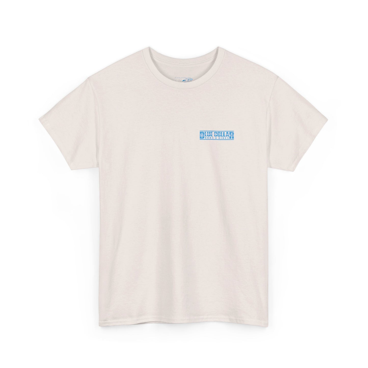 Blue Collar Block Logo Small Front Tee