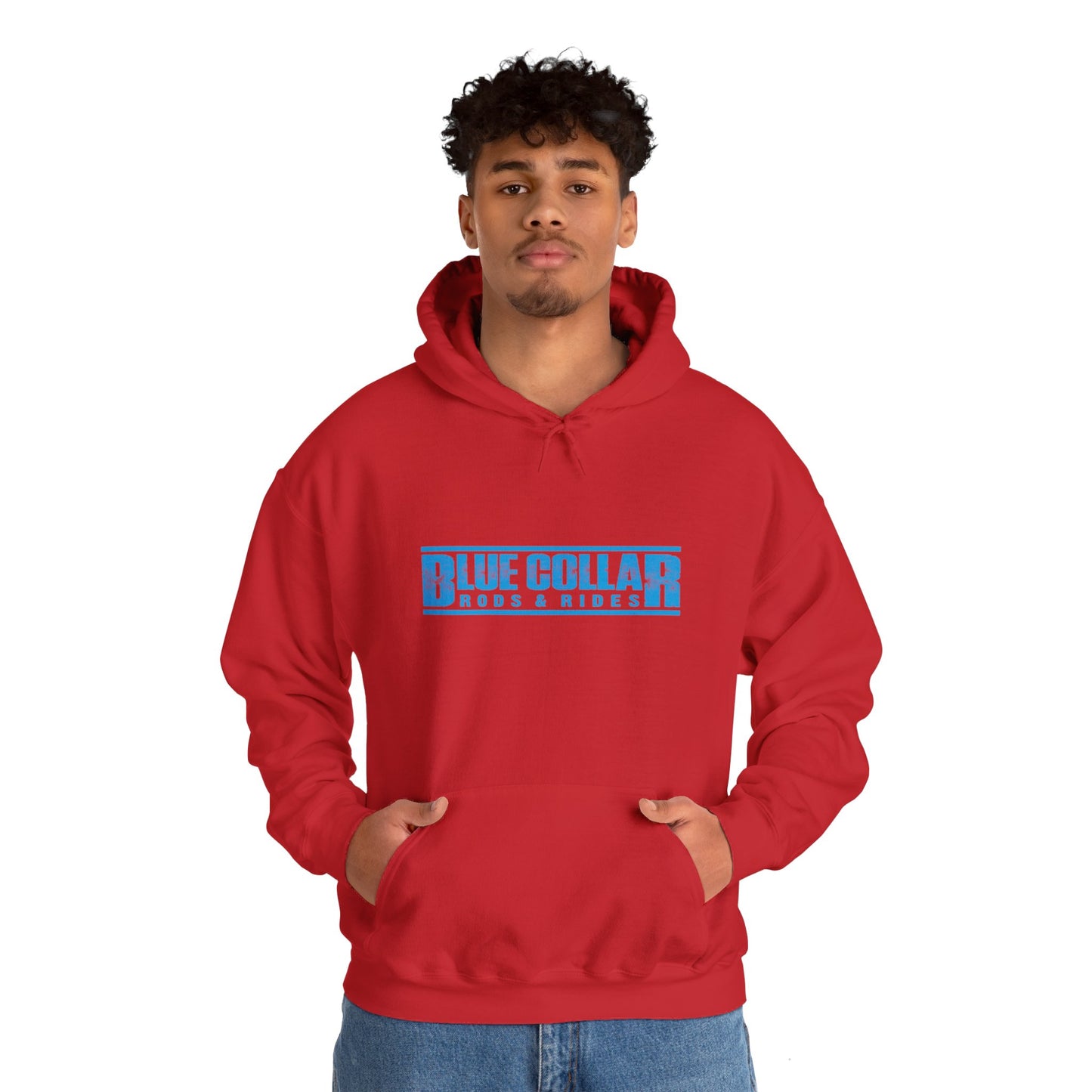 Blue Collar Block Logo Hoodie