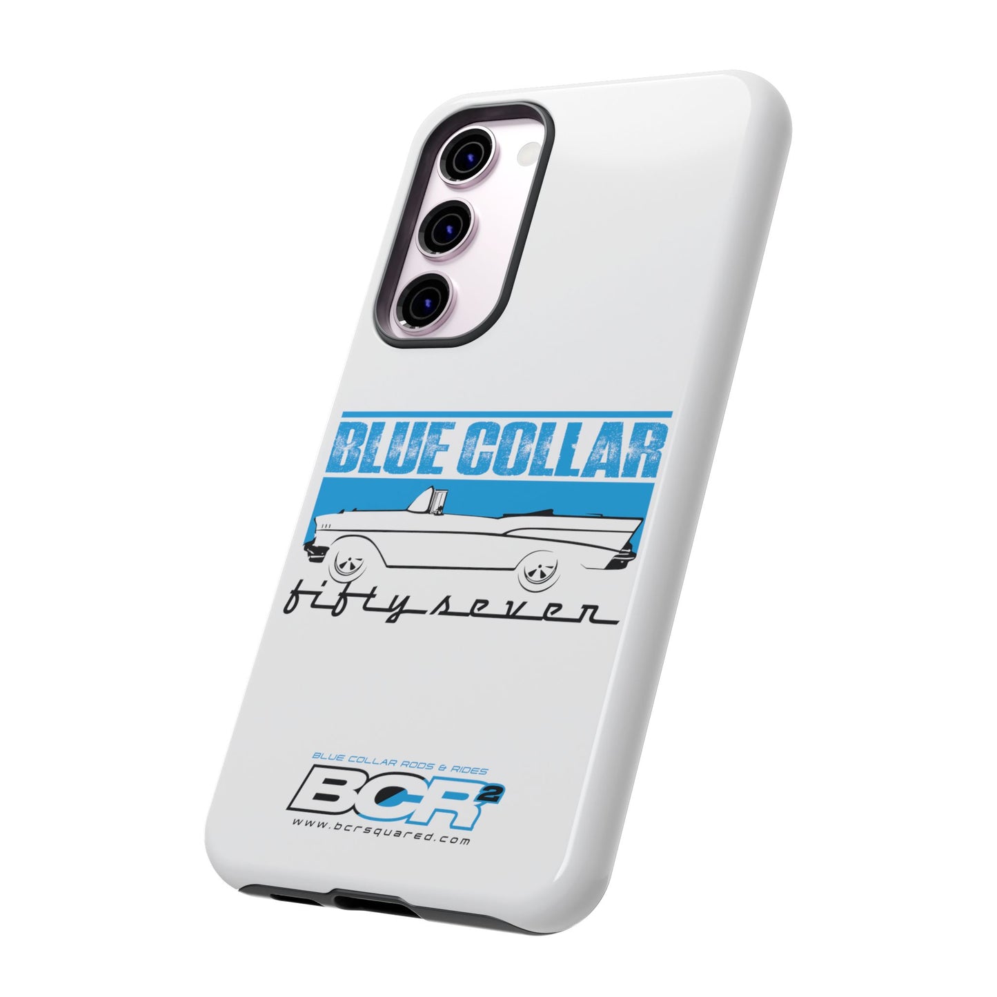 Blue Collar Fifty Seven White Phone Case