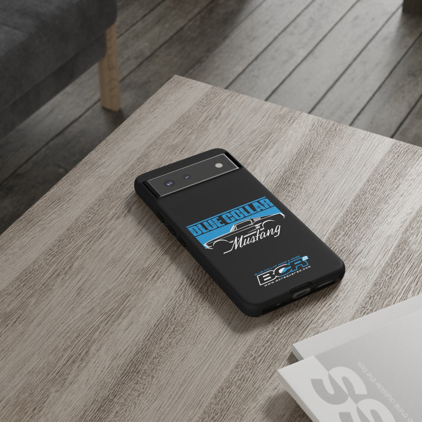 Blue Collar Mustang Black Phone Case