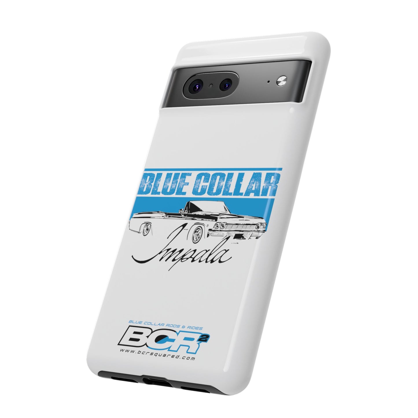 Blue Collar Impala White Phone Cases