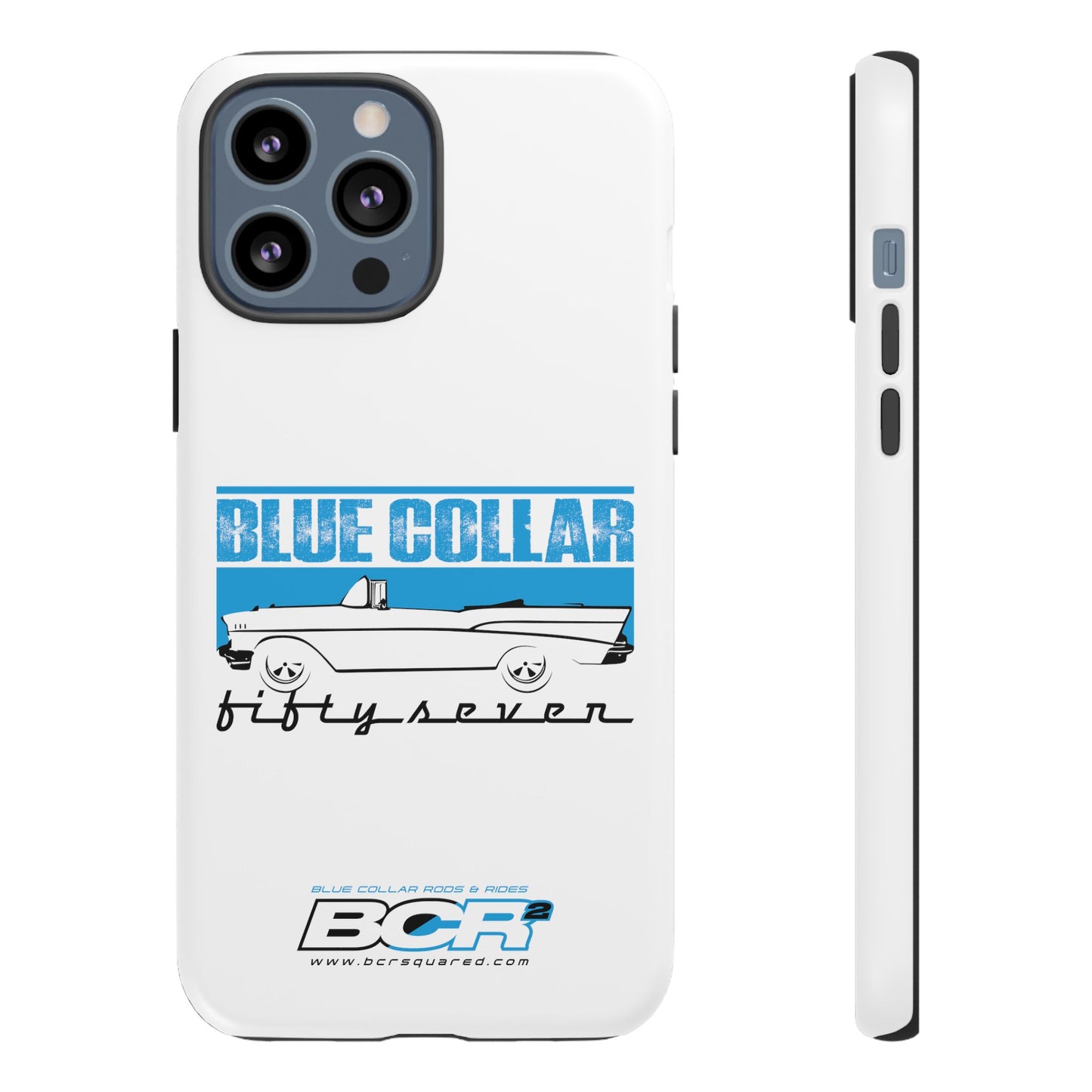 Blue Collar Fifty Seven White Phone Case