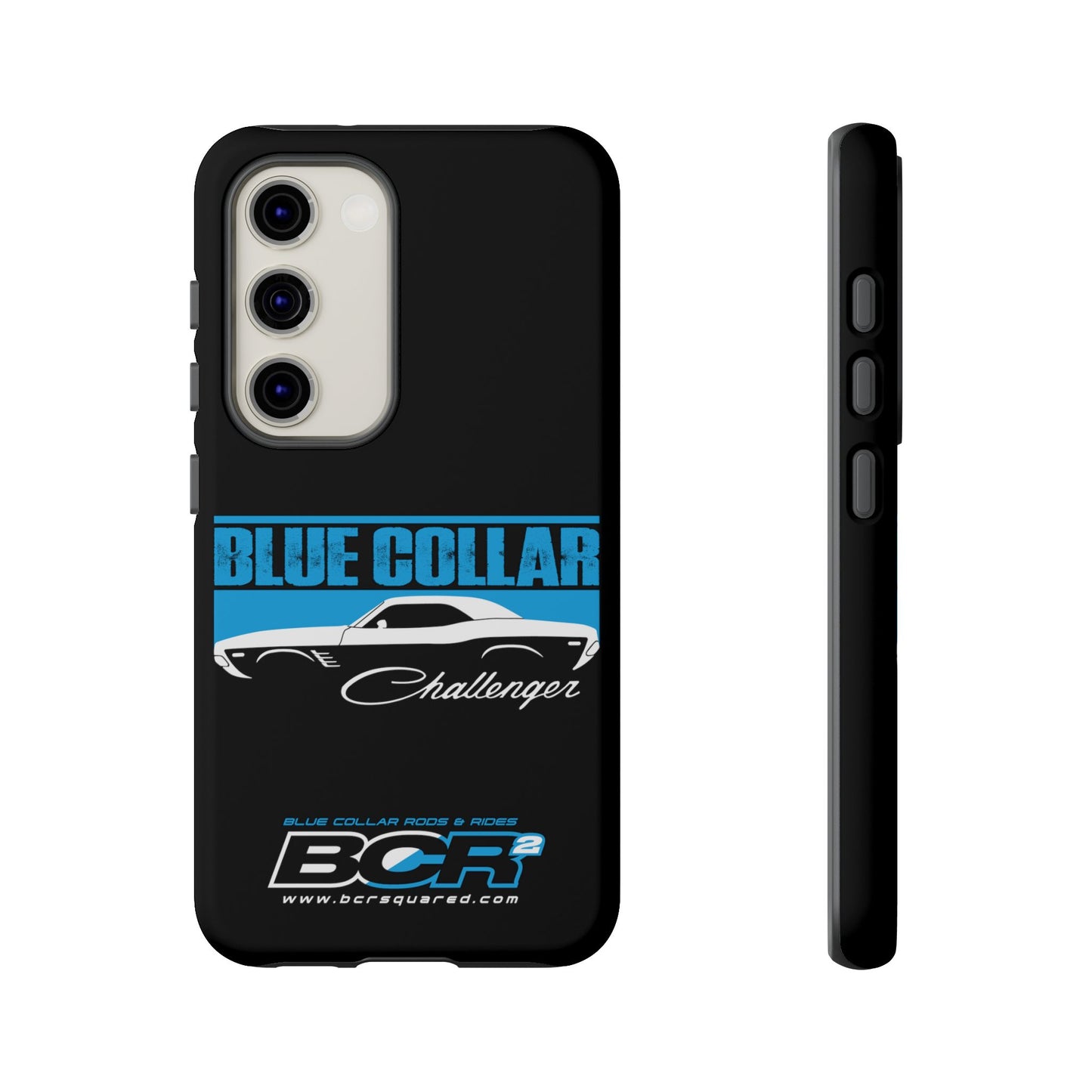 Blue Collar Challenger Black Phone Cases