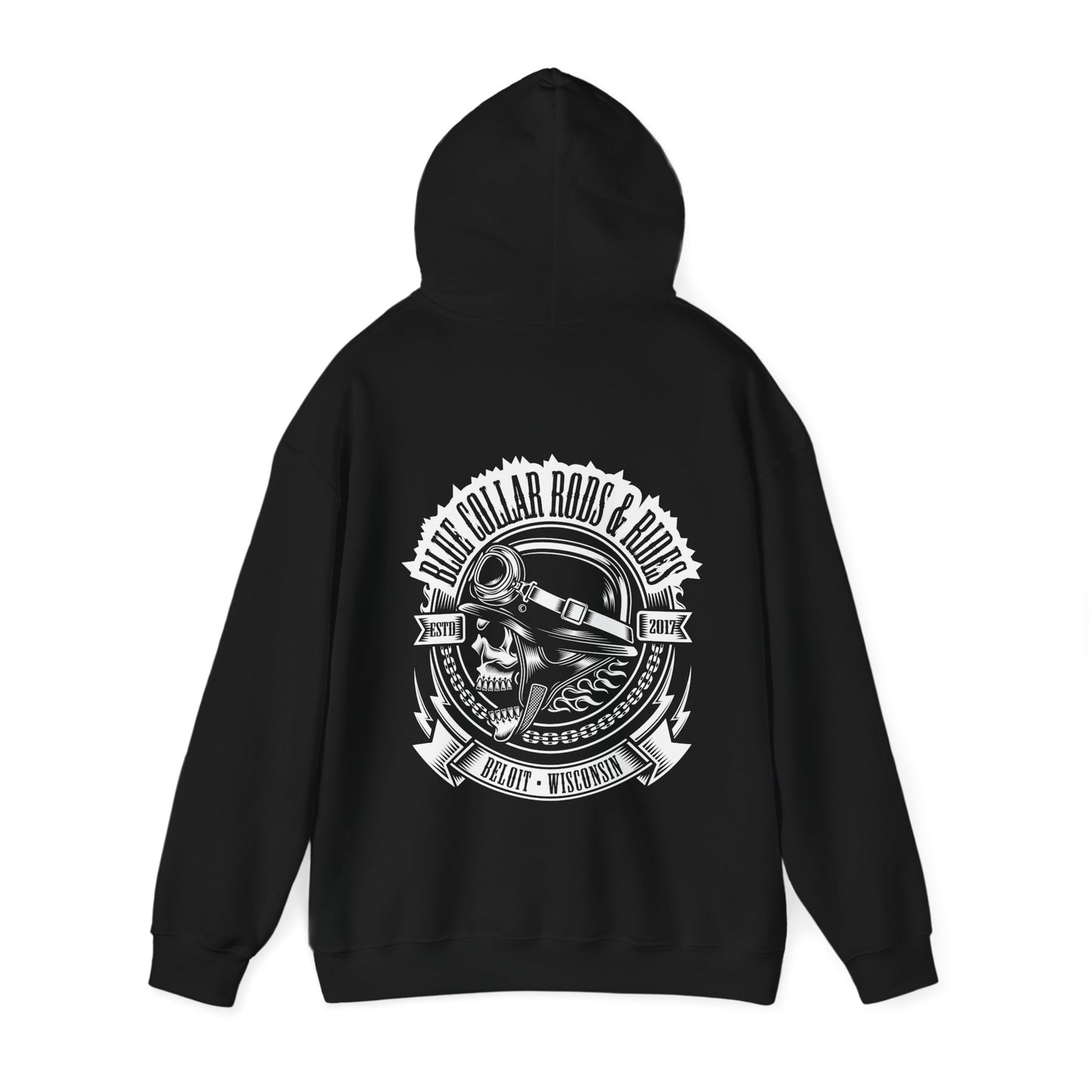 Blue Collar Skull 1 Hoodie