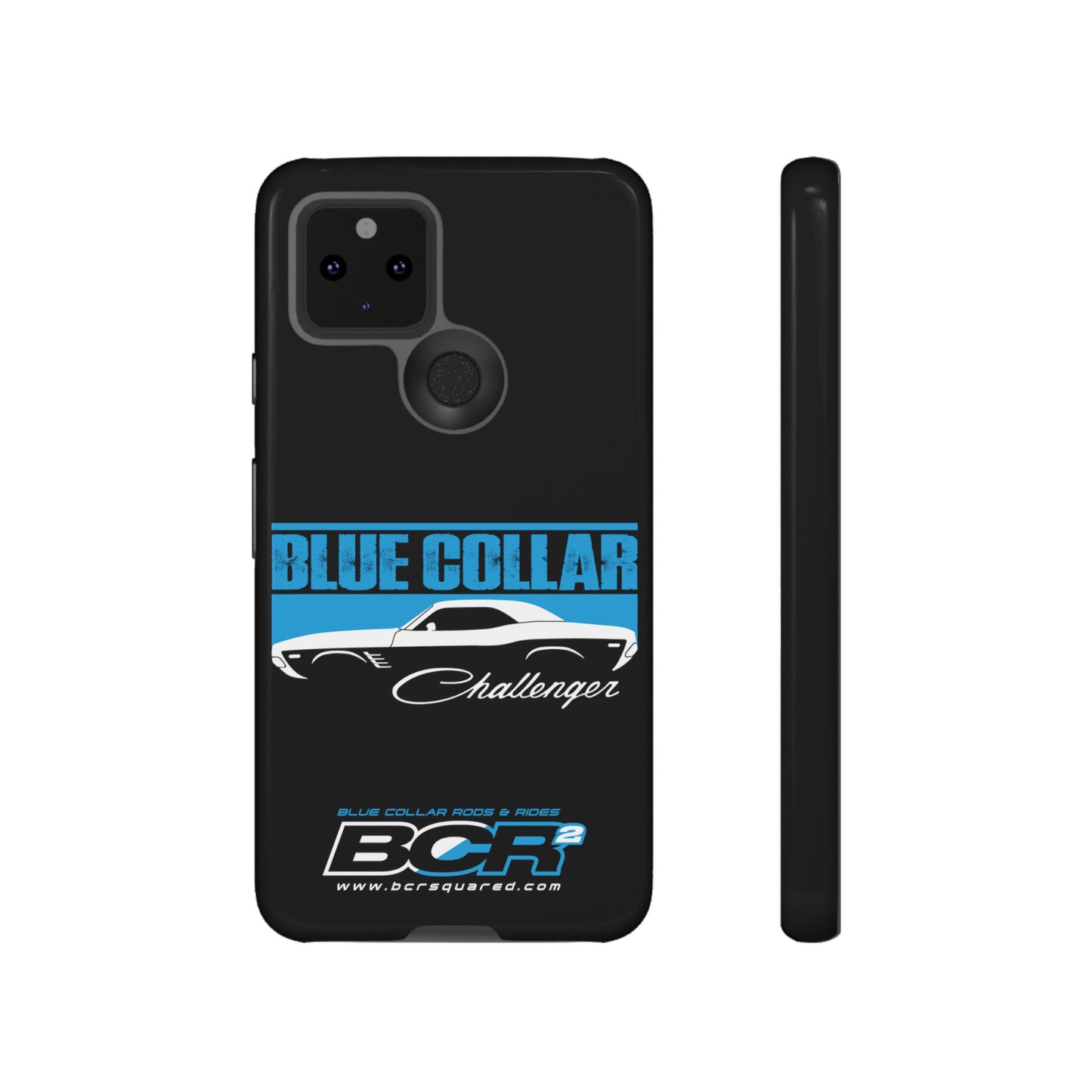 Blue Collar Challenger Black Phone Cases