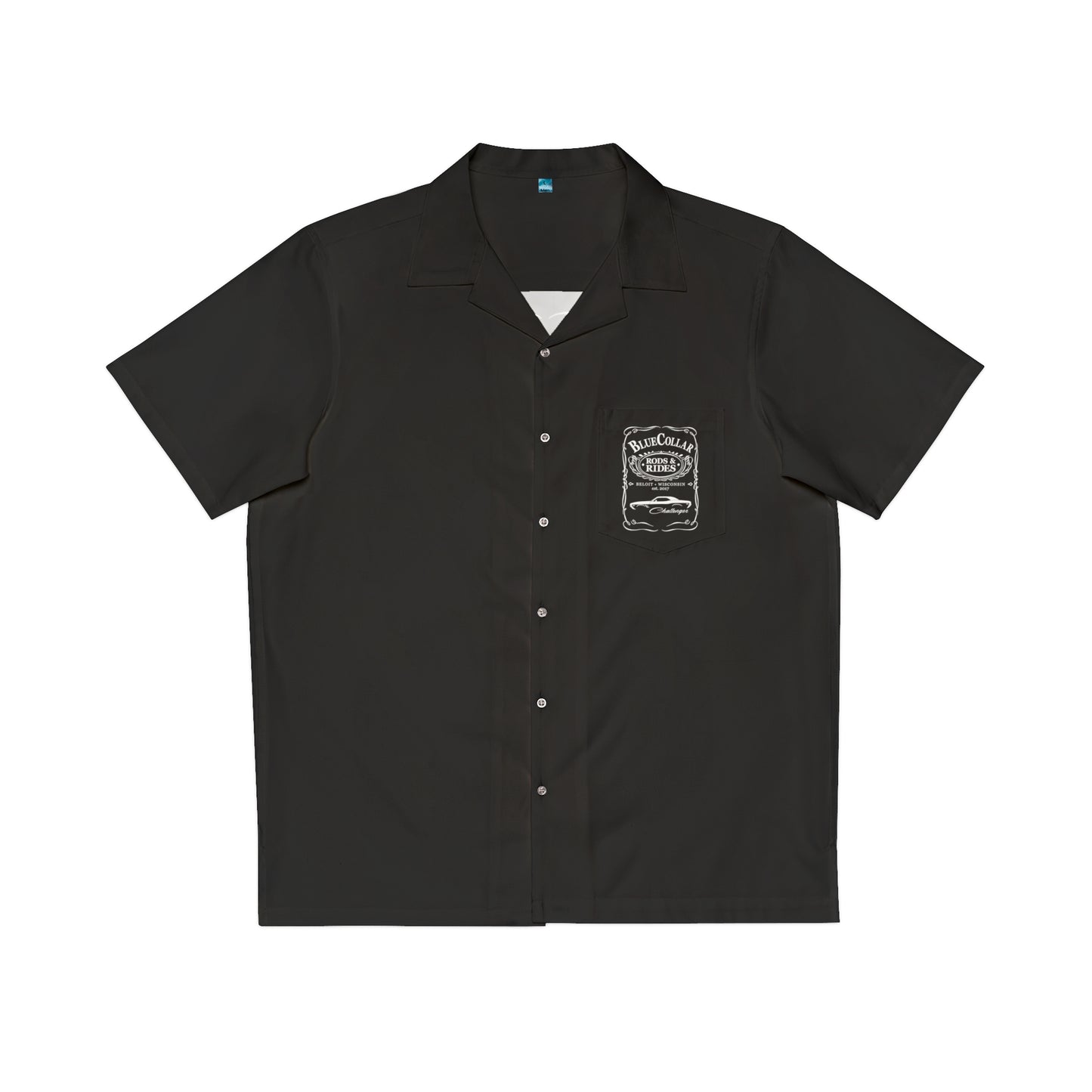 BC JD Challenger Black Hawaiian Shirt