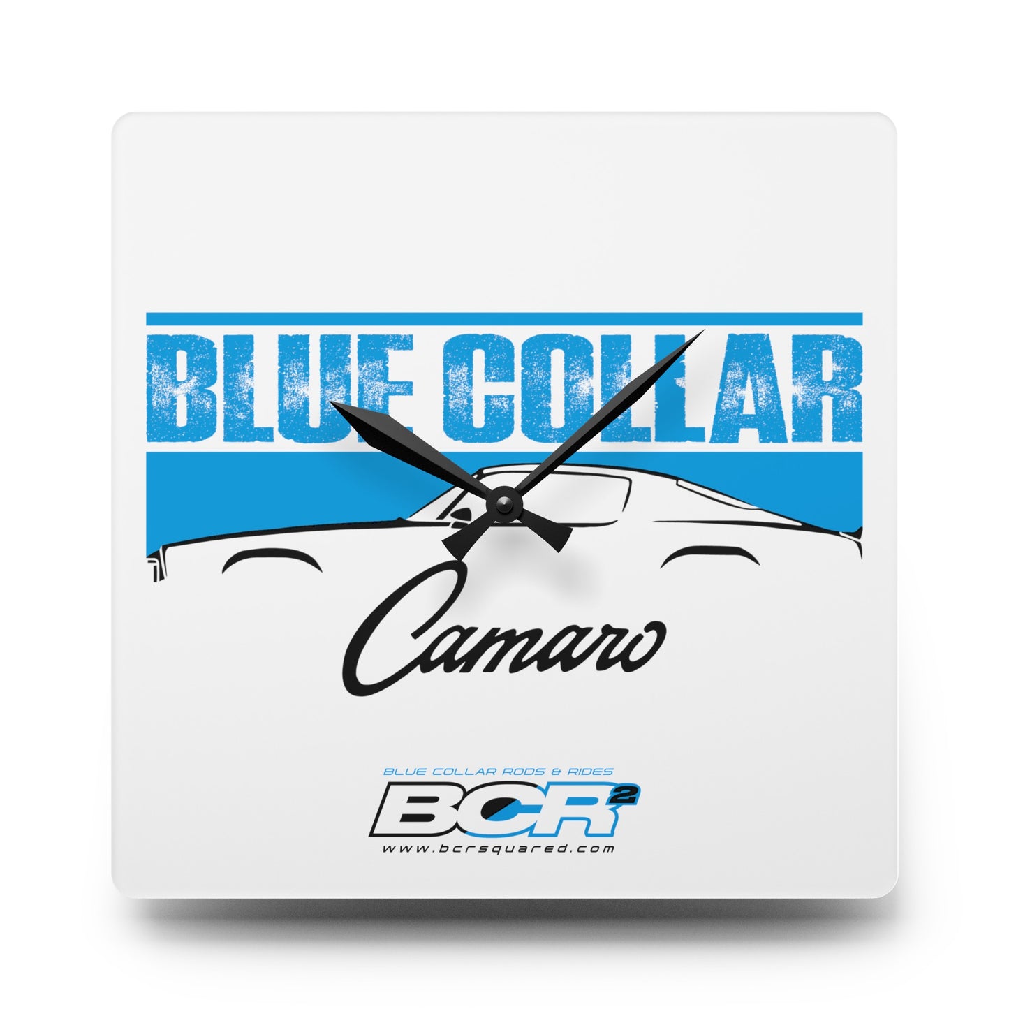 Blue Collar 2nd Gen Camaro Wall Clock