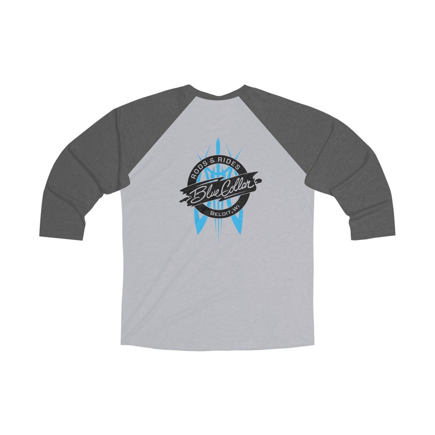 Blue Collar Pinstripe 3\4 Raglan Tee