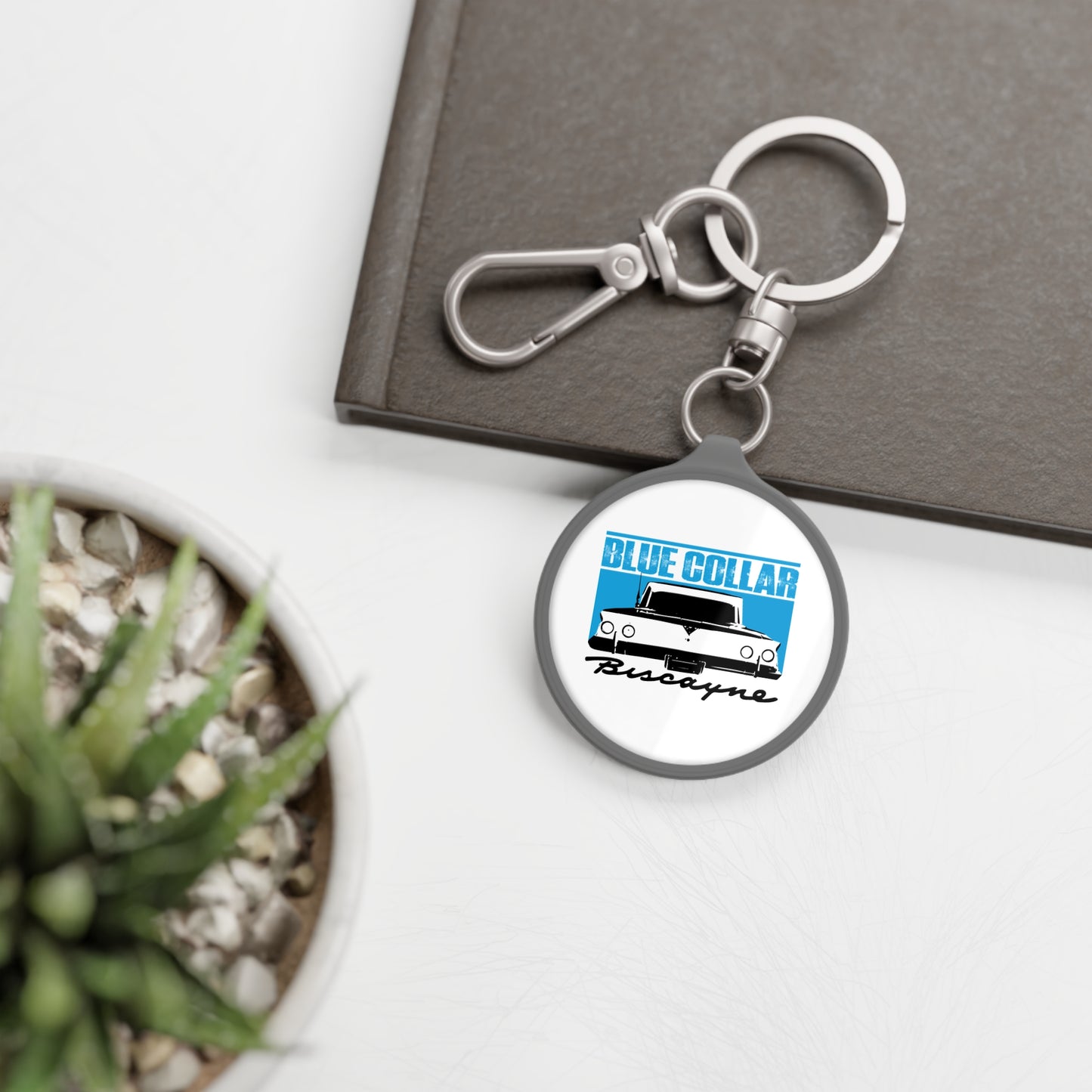 Blue Collar Biscayne Keychain