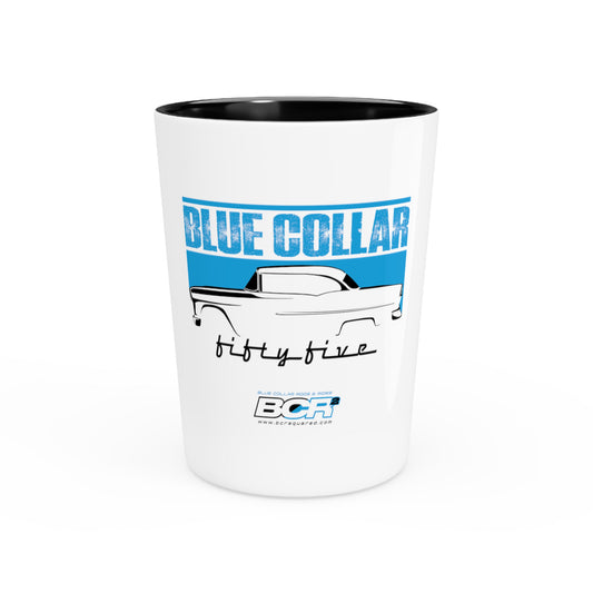 Blue Collar Fifty Five Shot Glass