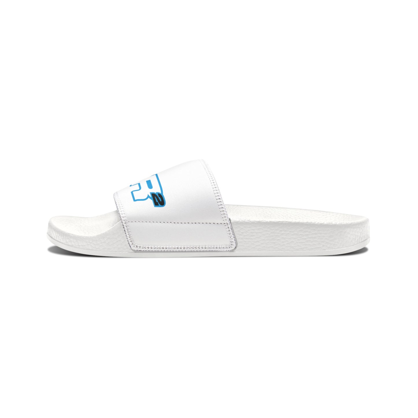 BCR Squared White Slide Sandals