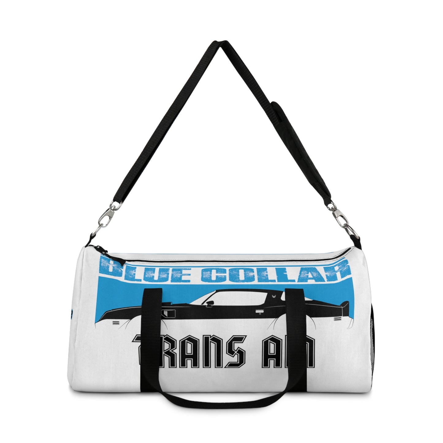 Blue Collar Trans Am White Duffel Bag