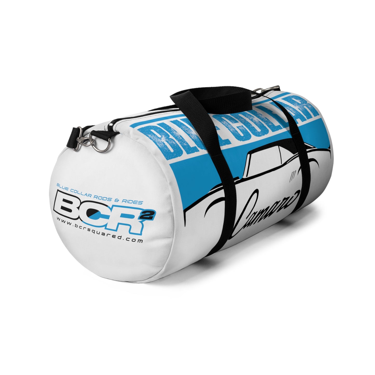 Blue Collar 1st Gen Camaro White Duffel Bag