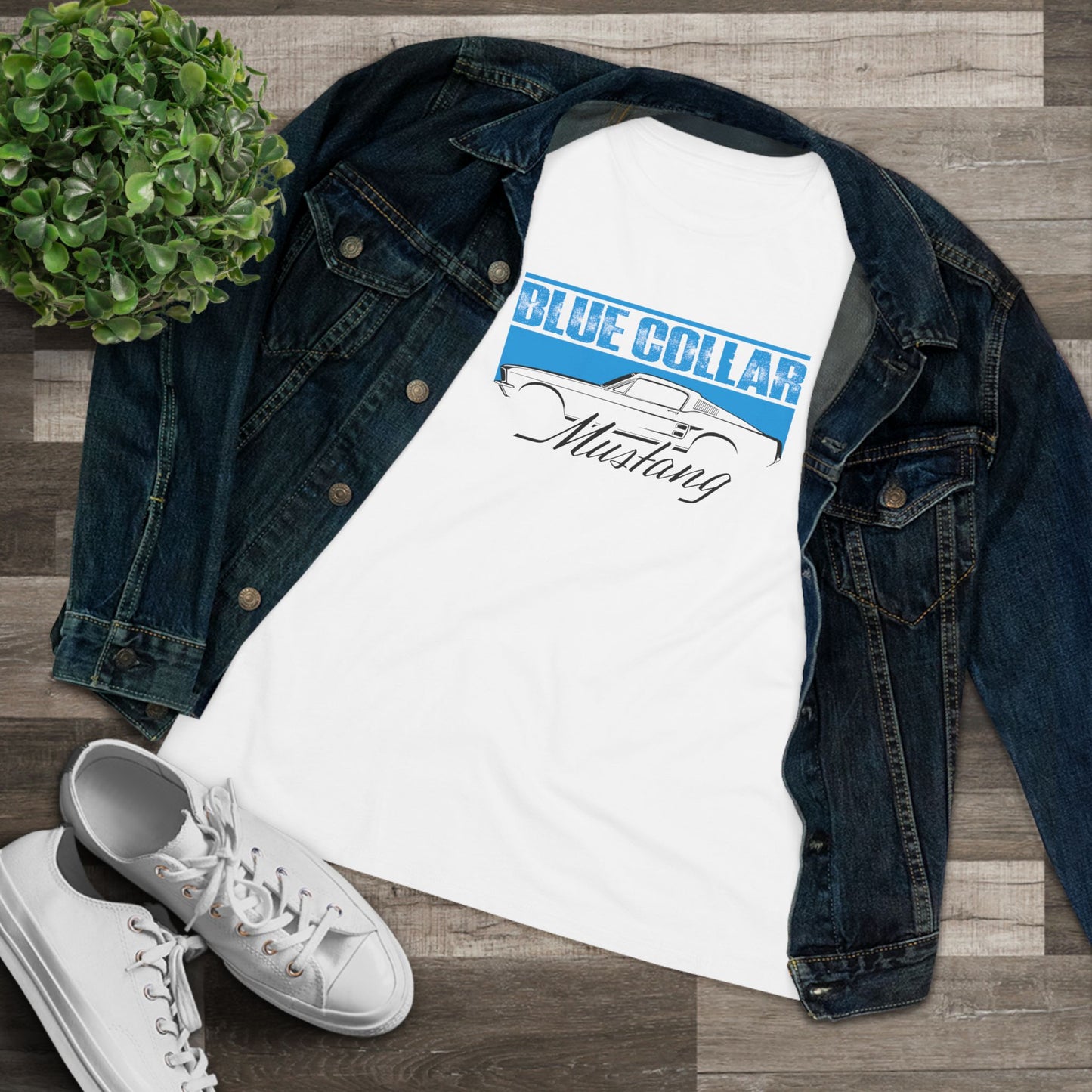 Blue Collar Mustang Women's Tee