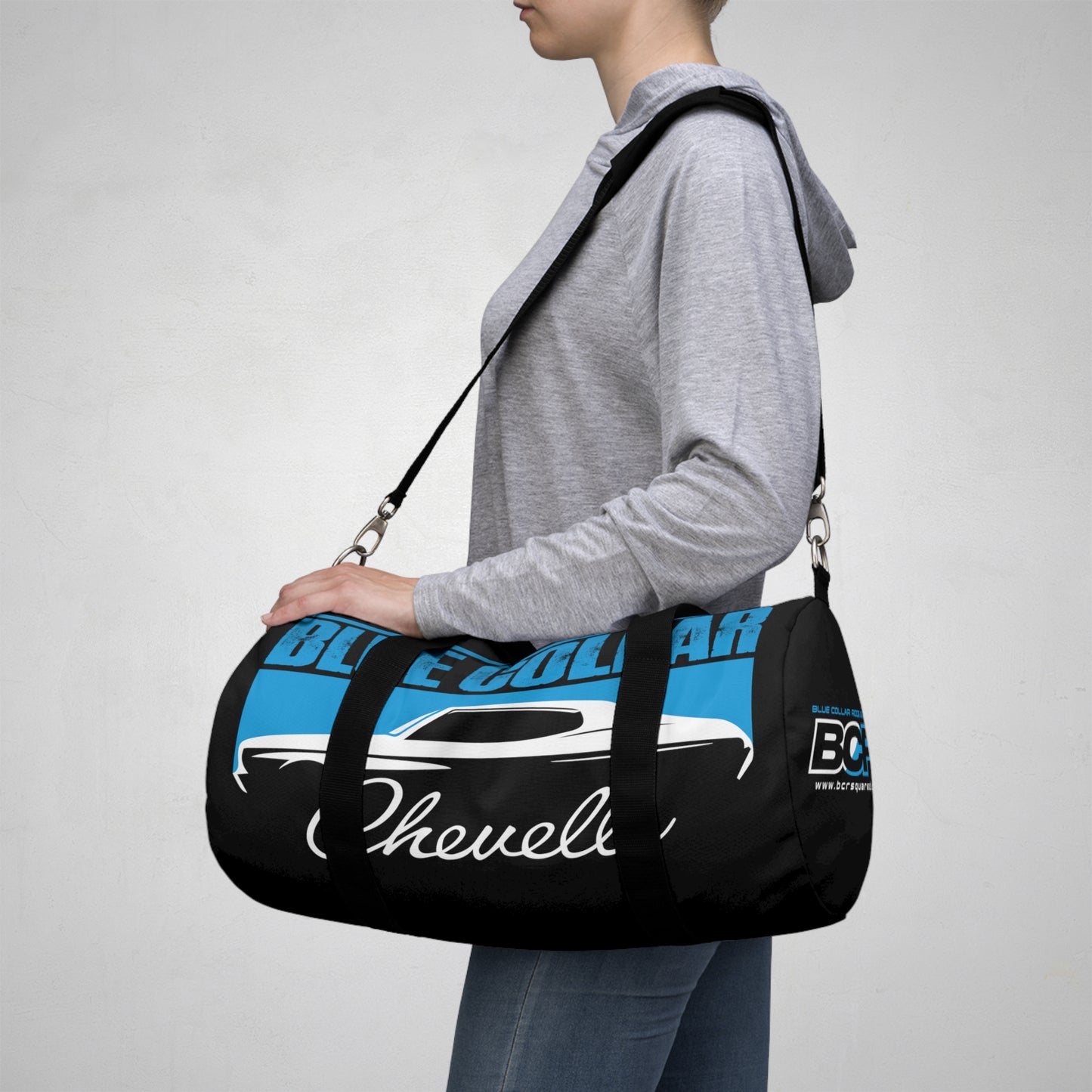 Blue Collar Chevelle Black Duffel Bag