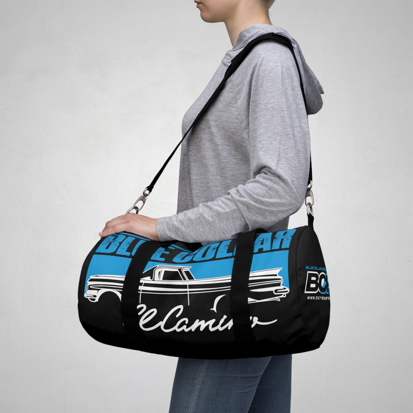 Blue Collar El Camino Black Duffel Bag