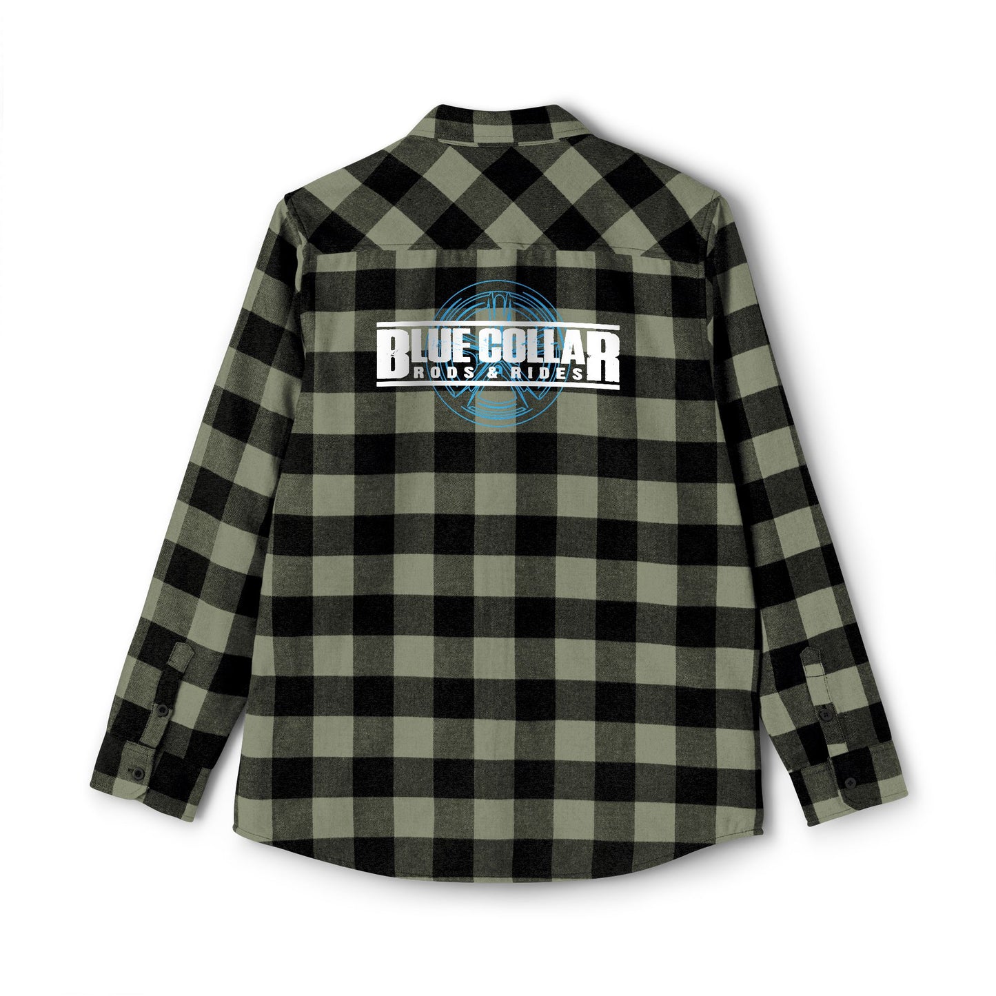 Blue Collar Wheel Flannel Shirt