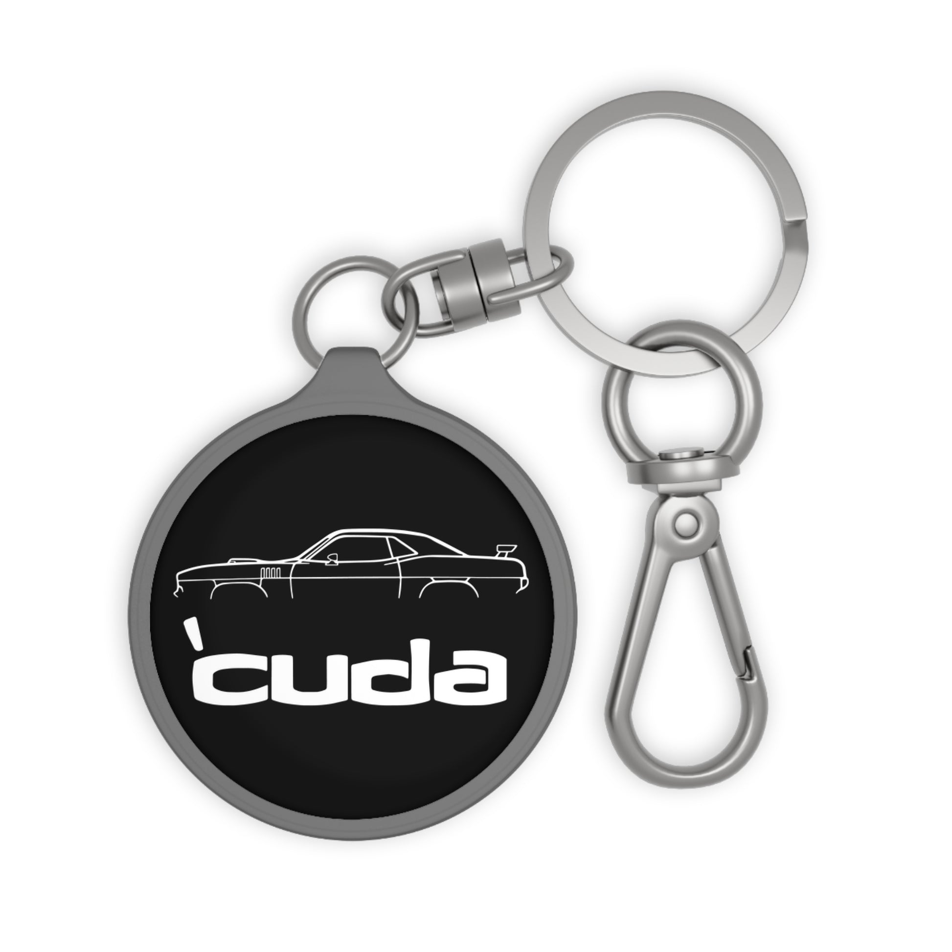 Keychain '70 CUDA Plymouth 1970 Plymouth Barracuda Cuda Key Chain Keychains & La - Foto 3