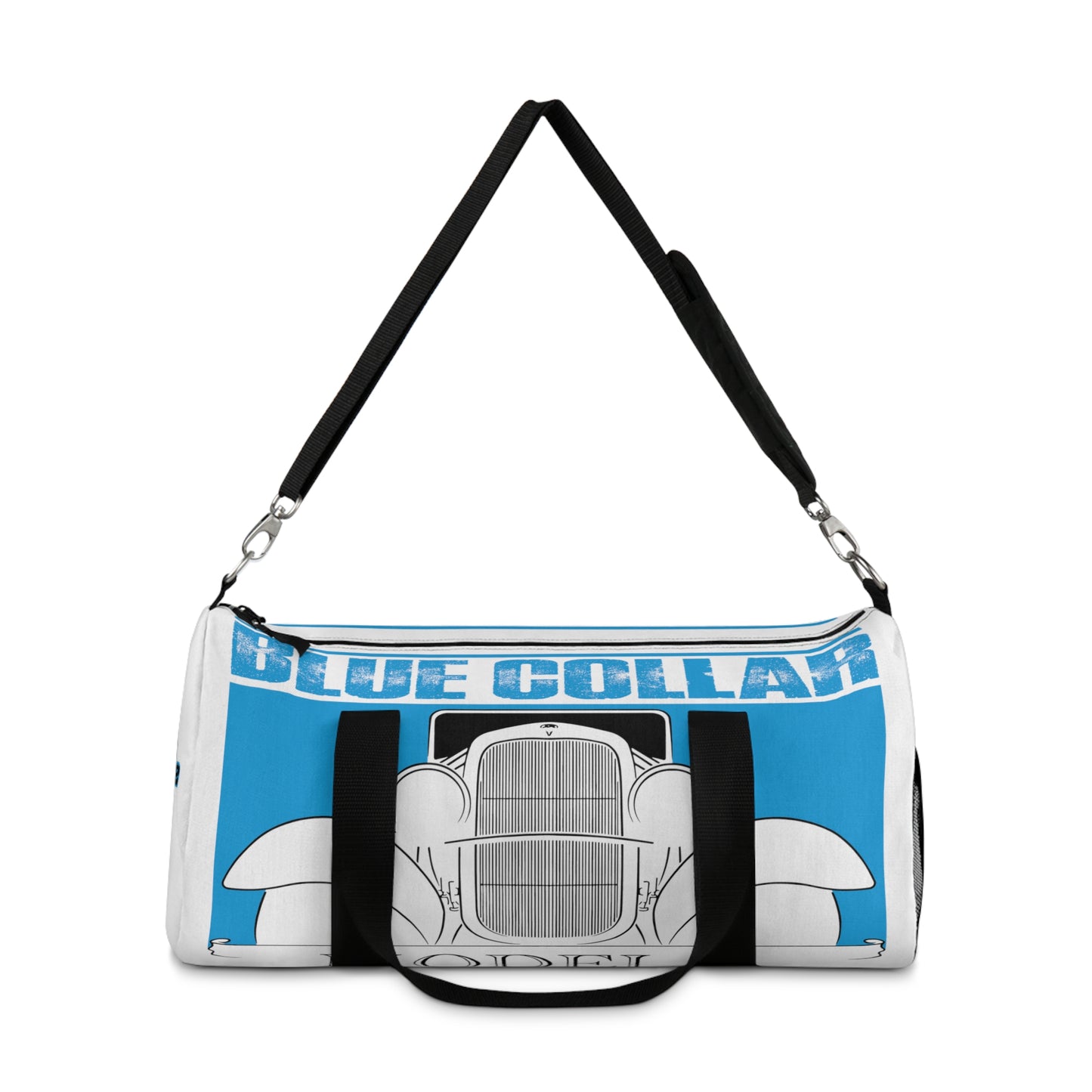 Blue Collar Model A White Duffel Bag