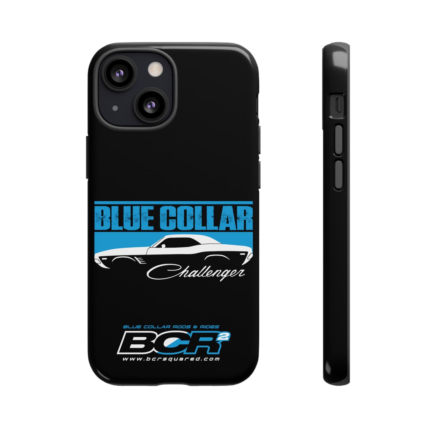 Blue Collar Challenger Black Phone Cases