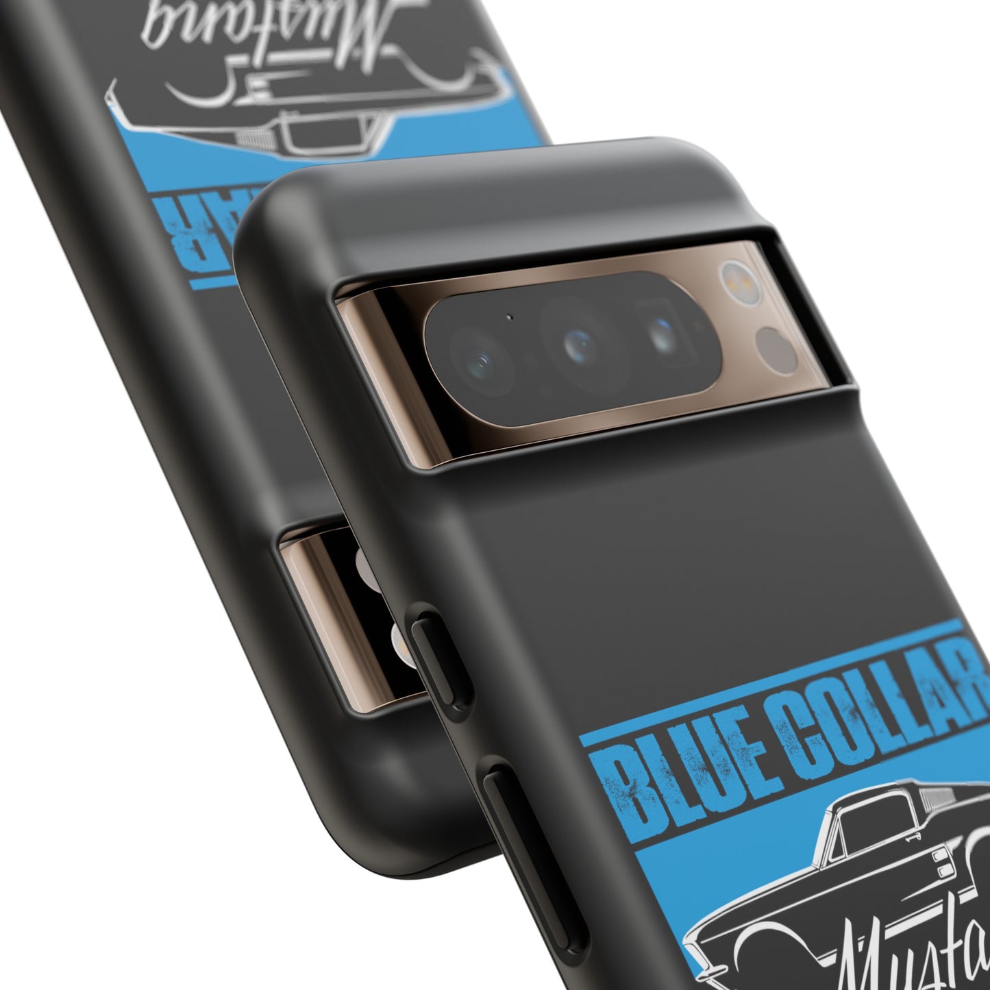 Blue Collar Mustang Black Phone Case