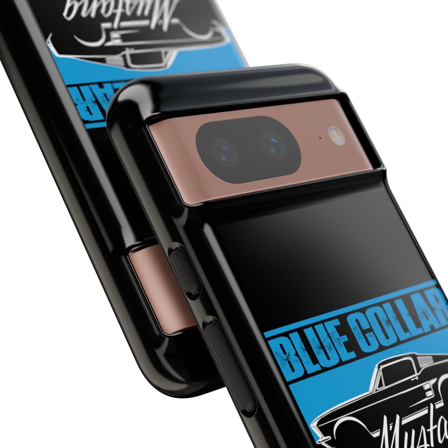 Blue Collar Mustang Black Phone Case