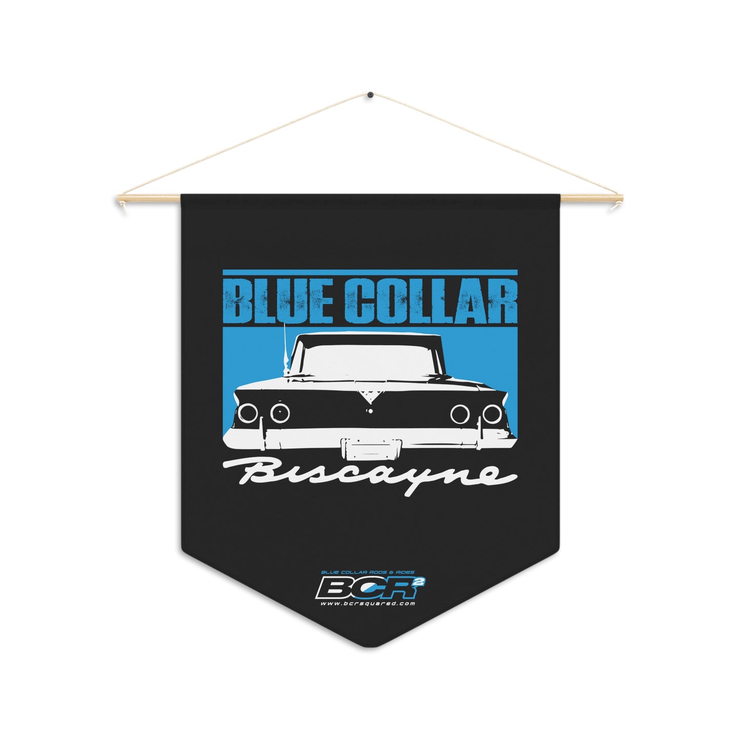 Blue Collar Biscayne Pennant Banner