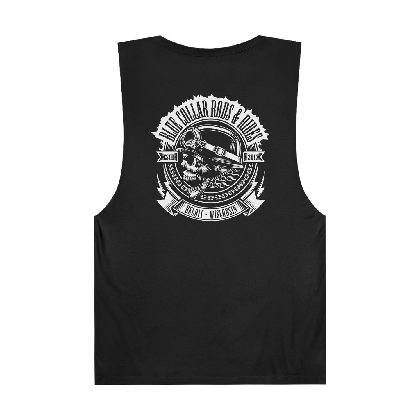 Blue Collar Skull 1 Unisex Sleeveless Tee