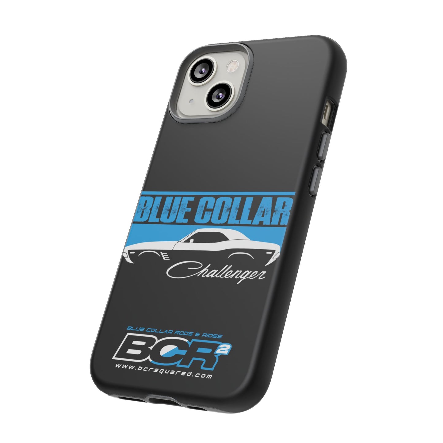 Blue Collar Challenger Black Phone Cases