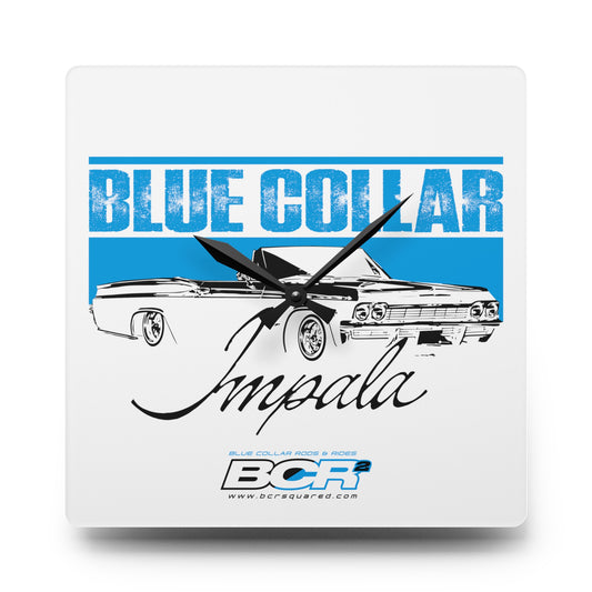 Blue Collar Impala Wall Clock